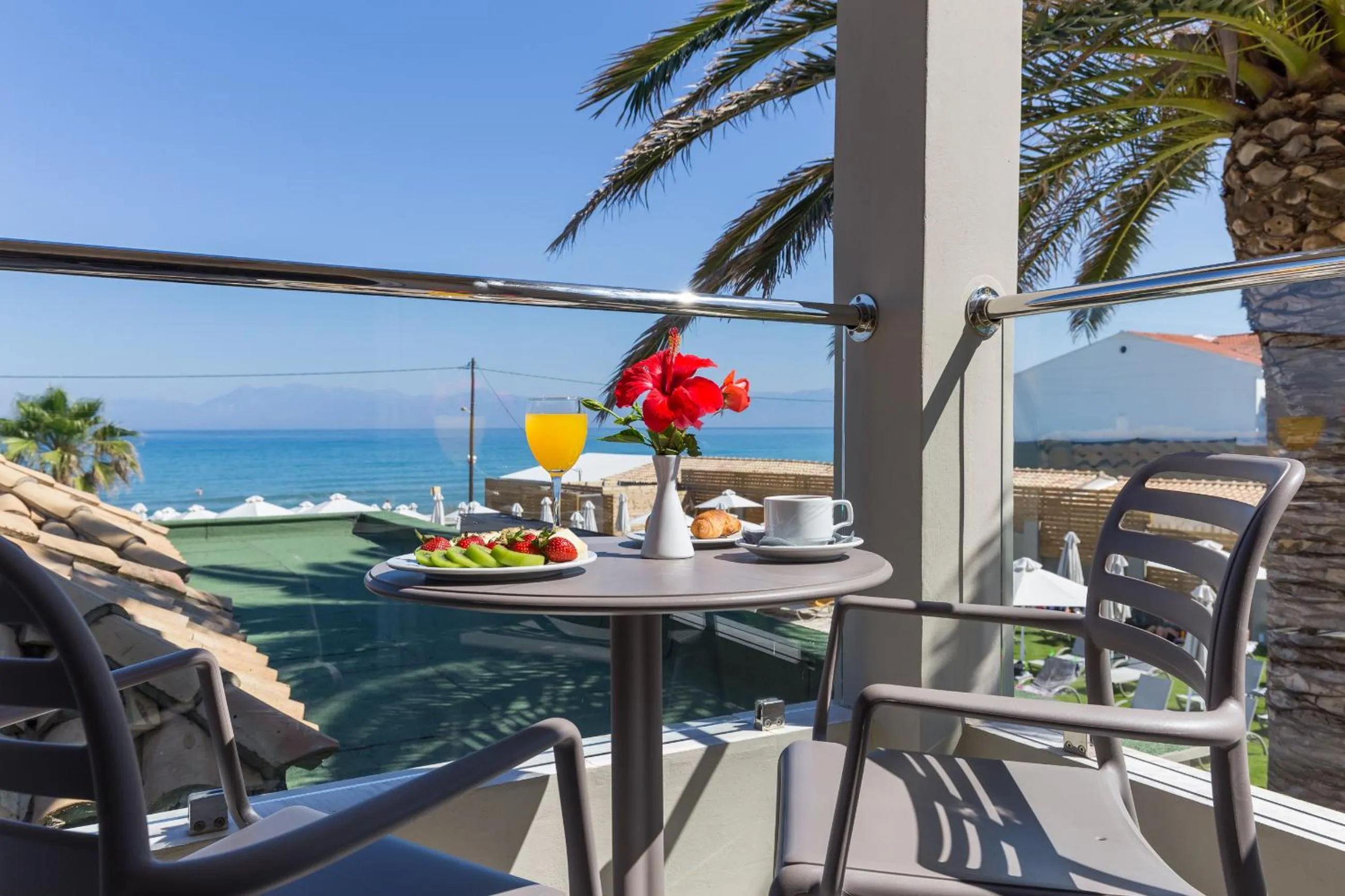 Balcony/Terrace in Acharavi Beach Hotel