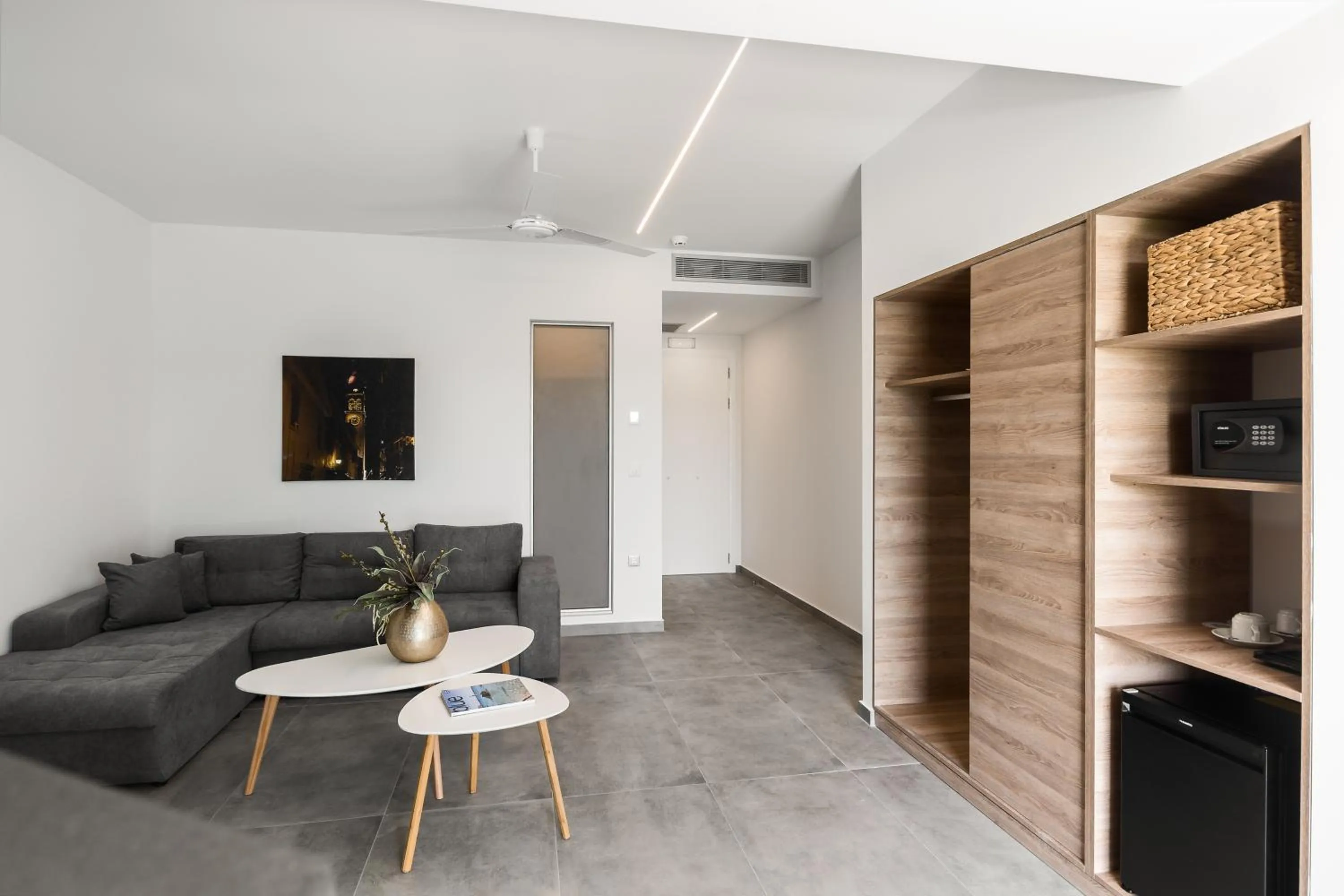 Seating area in Acharavi Beach Hotel