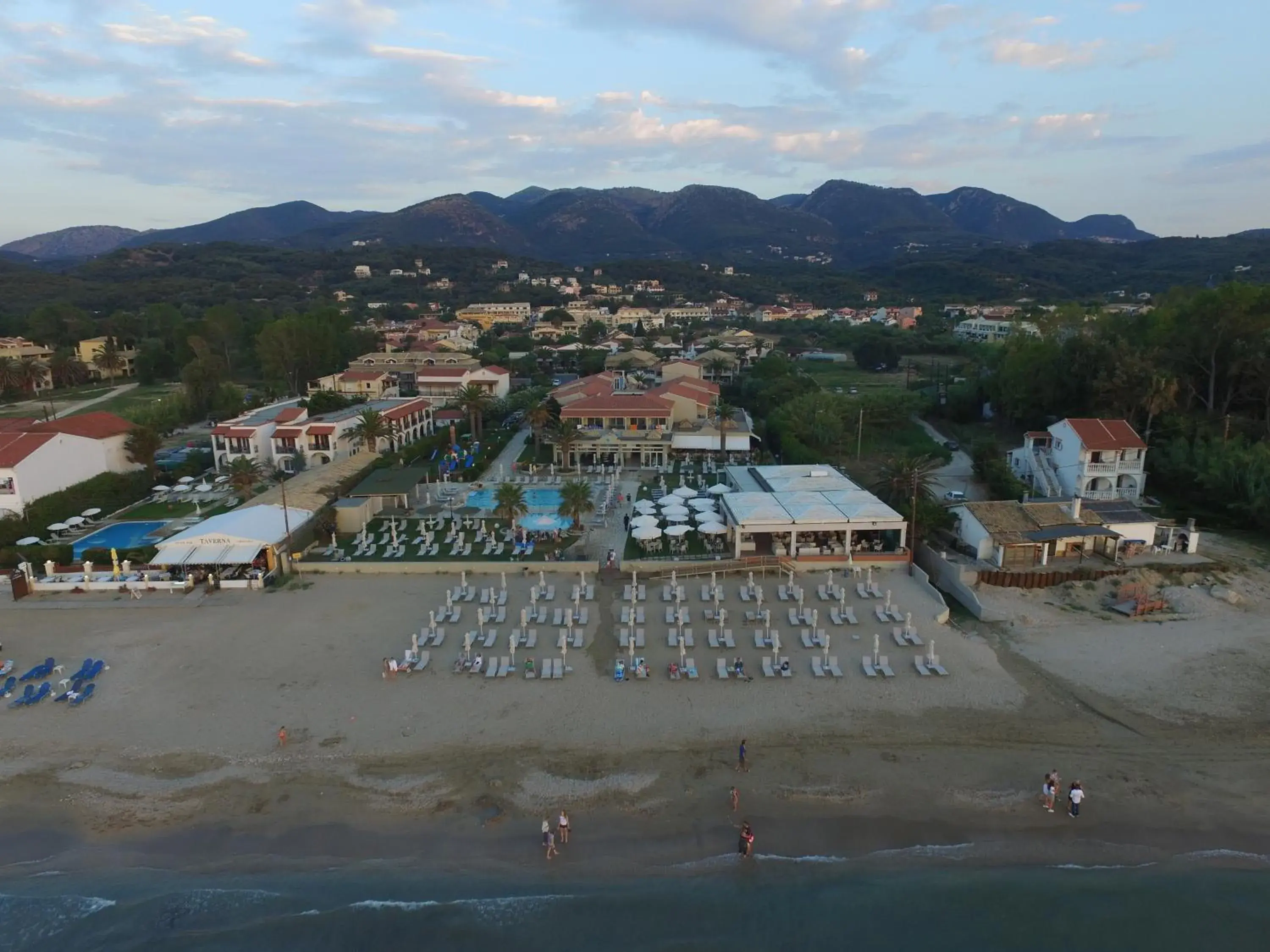Bird's eye view in Acharavi Beach Hotel Bird's eye view in Acharavi Beach Hotel