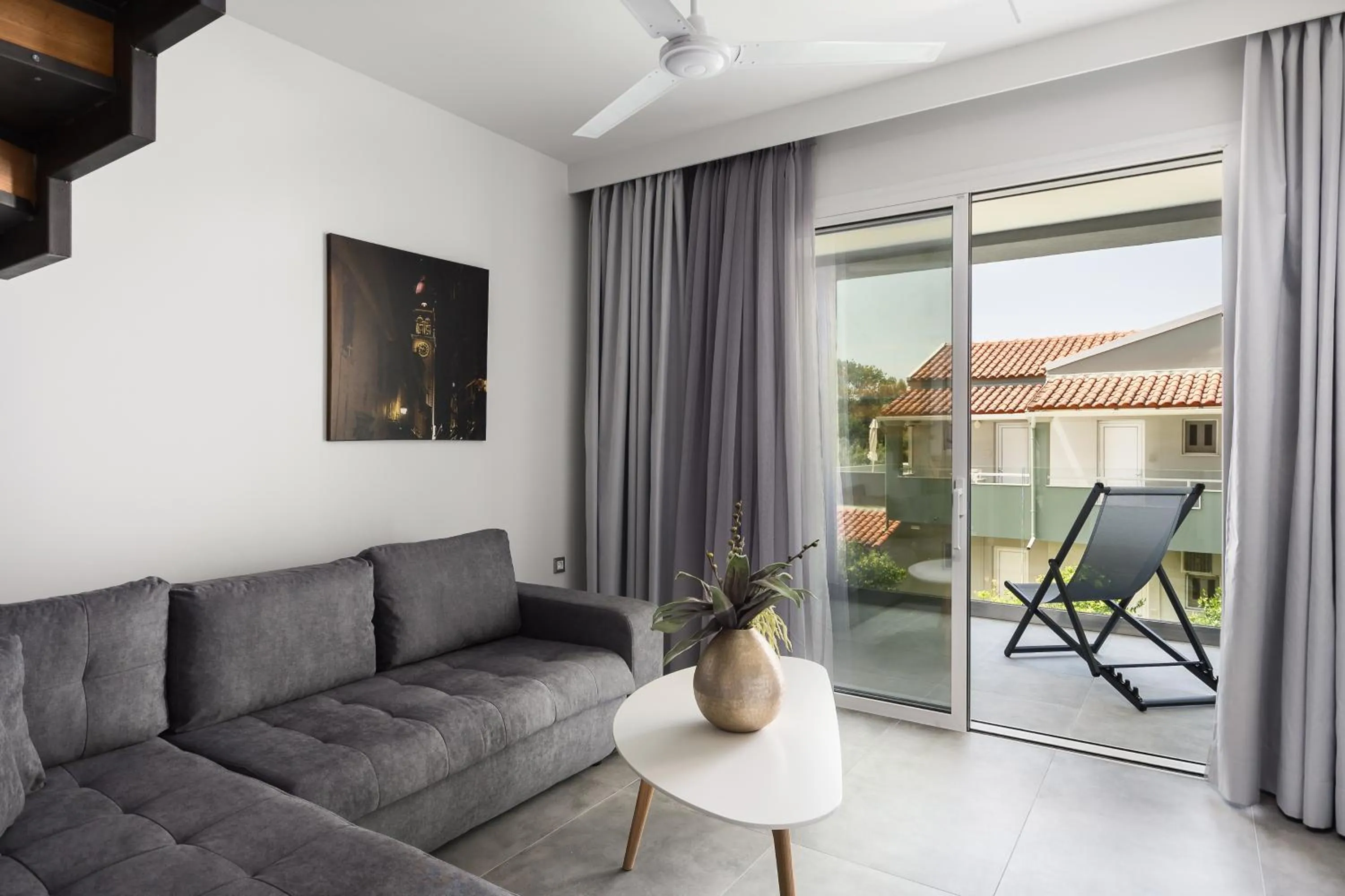 Living room in Acharavi Beach Hotel
