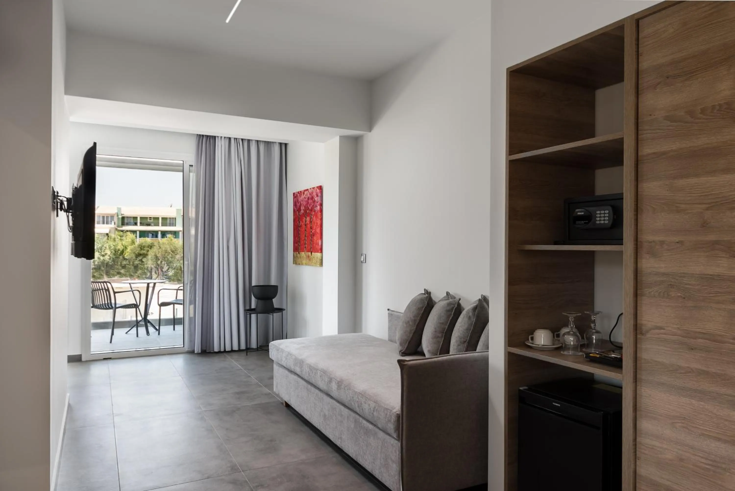 Seating area in Acharavi Beach Hotel