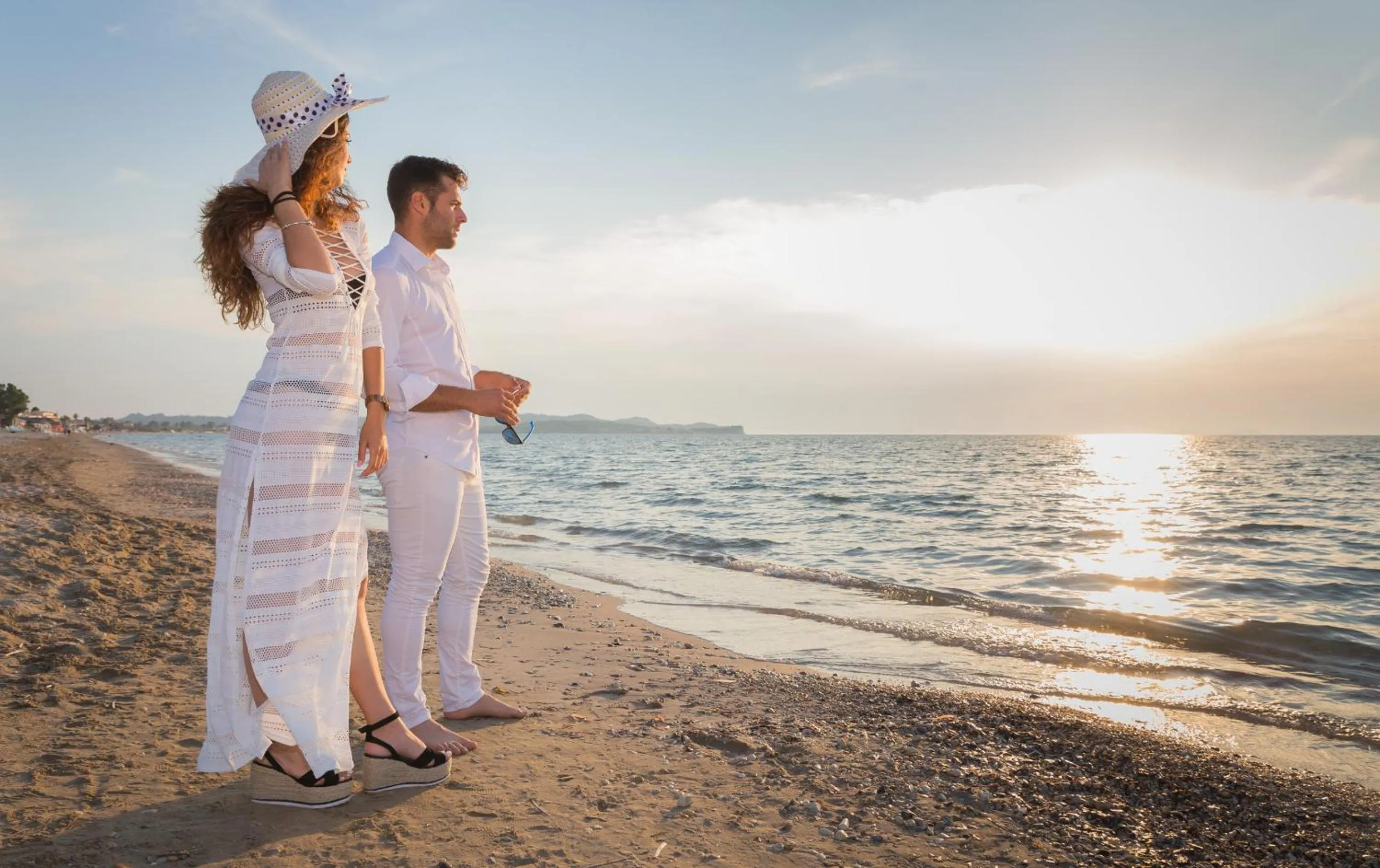 Sunset in Acharavi Beach Hotel