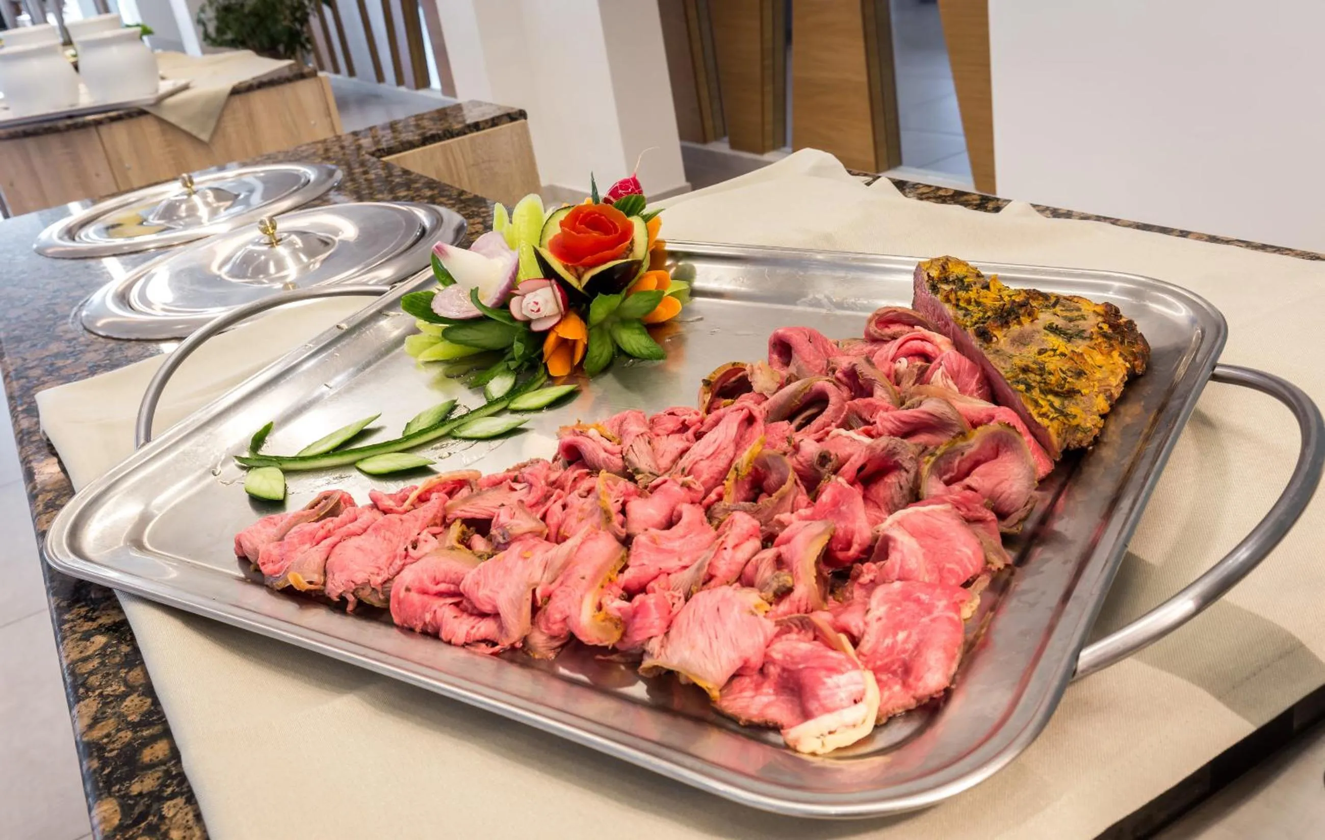 Dinner in Acharavi Beach Hotel