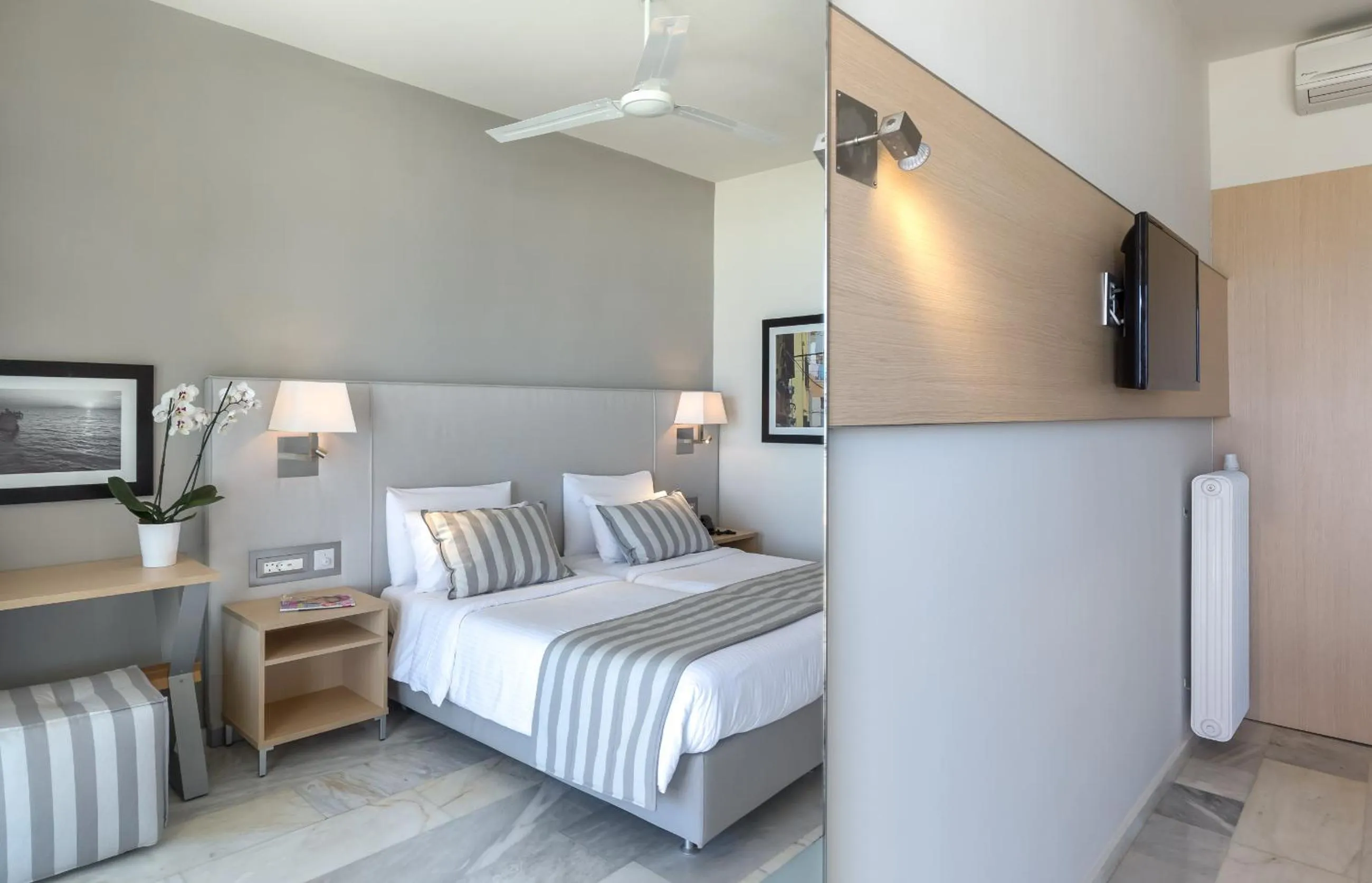 Photo of the whole room, Bed in Acharavi Beach Hotel