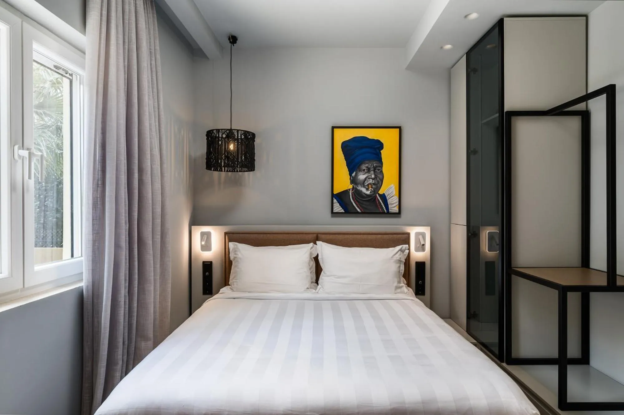 Bed in Acharavi Beach Hotel