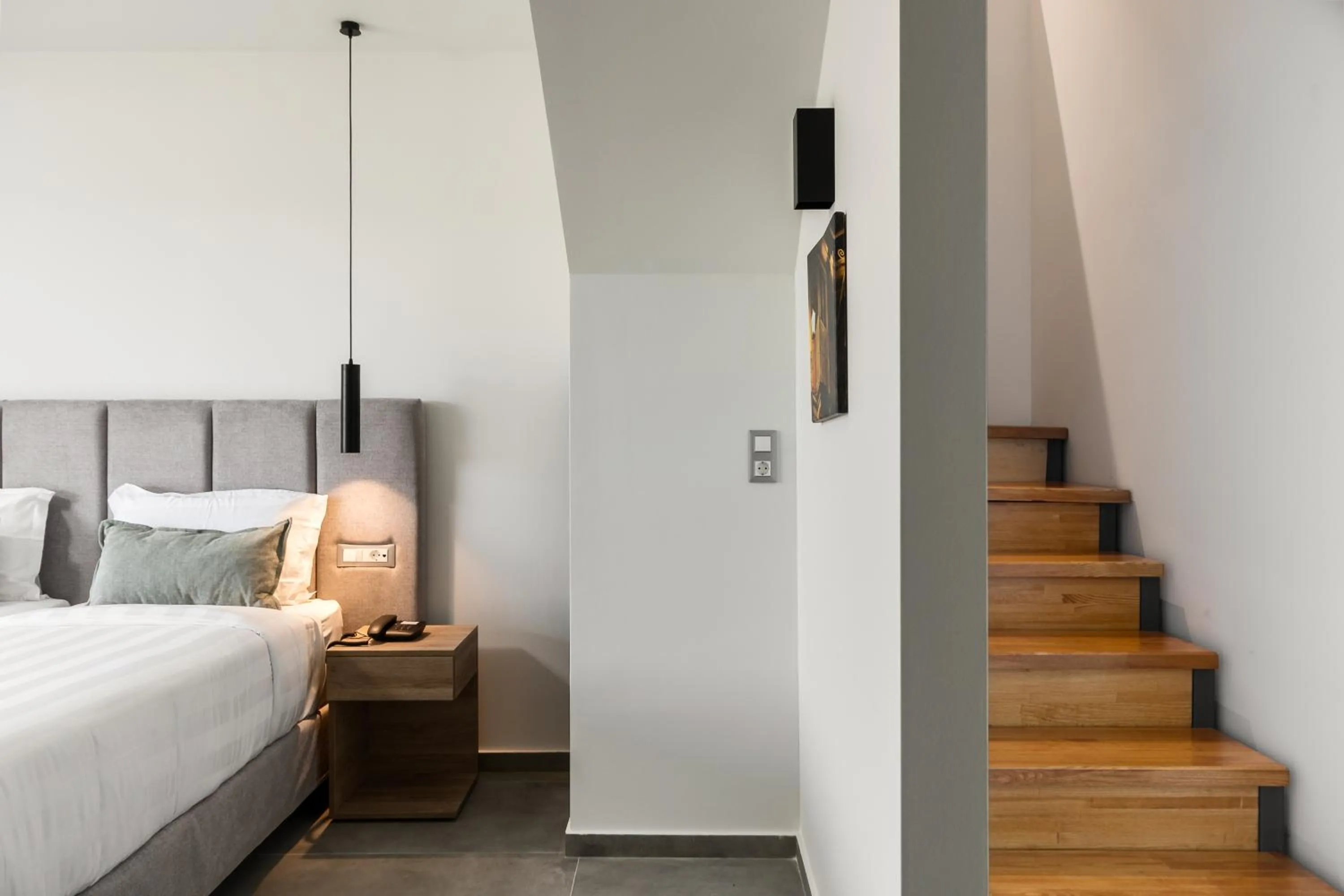 Bedroom, Bed in Acharavi Beach Hotel