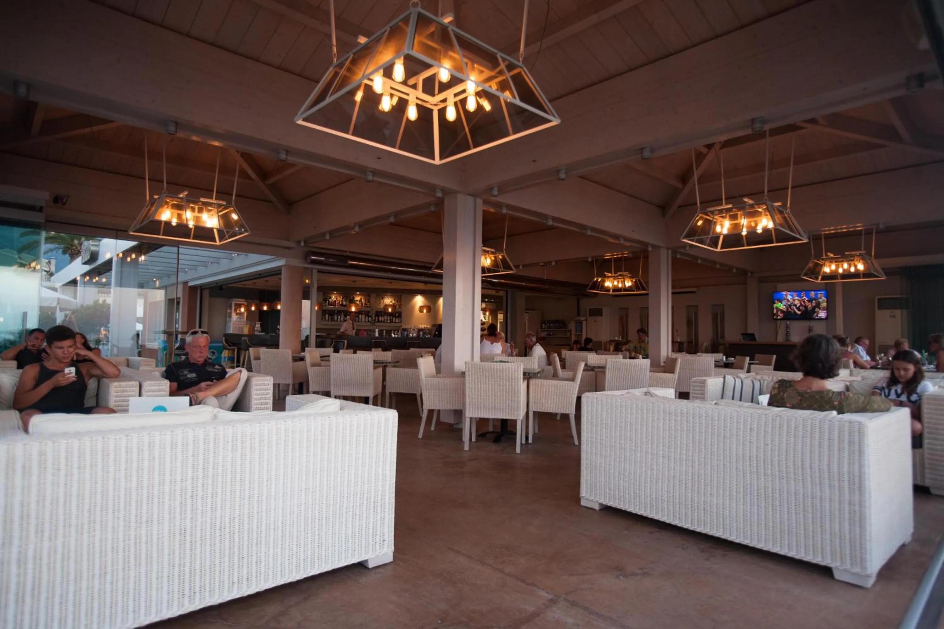 Lounge or bar in Acharavi Beach Hotel