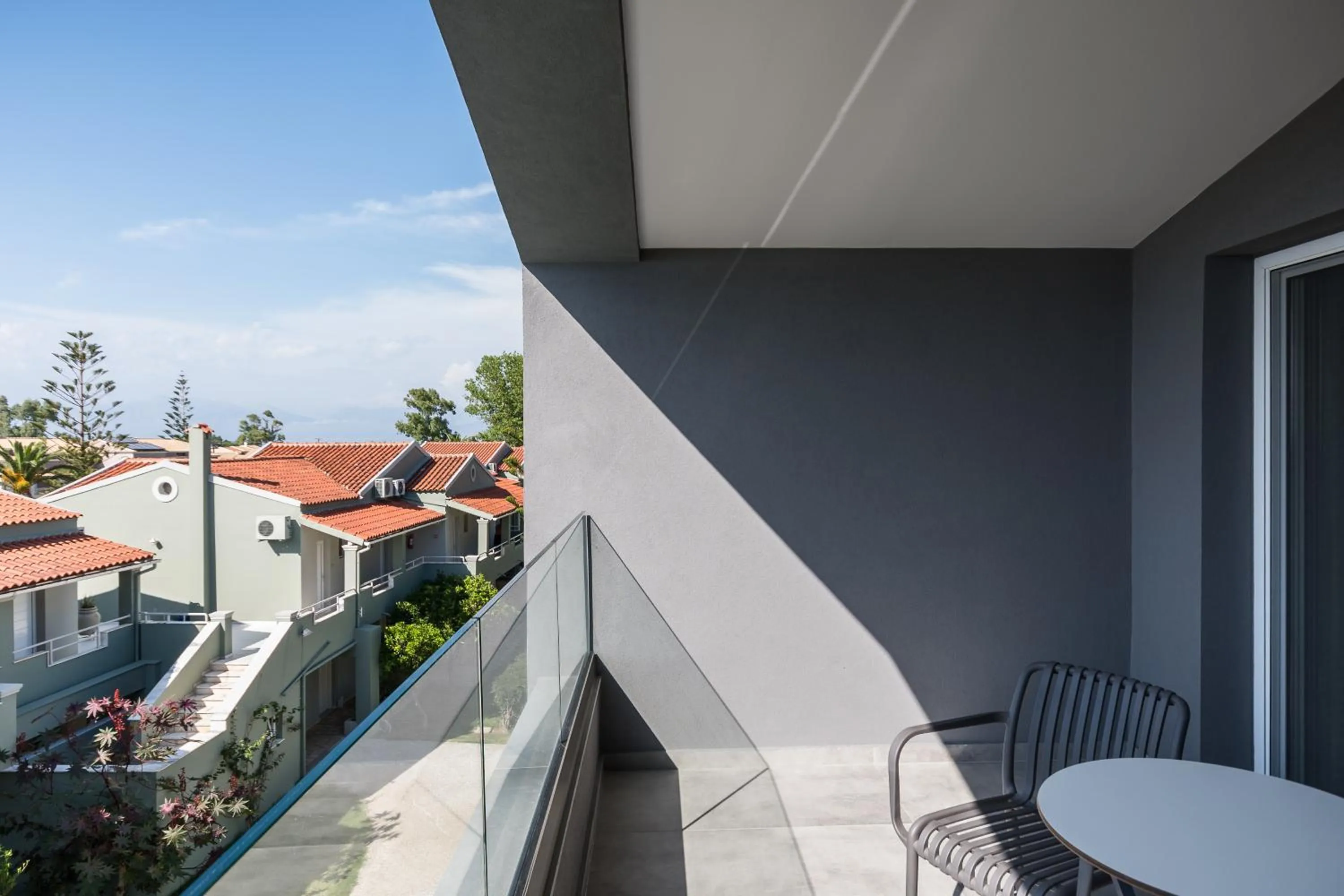 Balcony/Terrace in Acharavi Beach Hotel