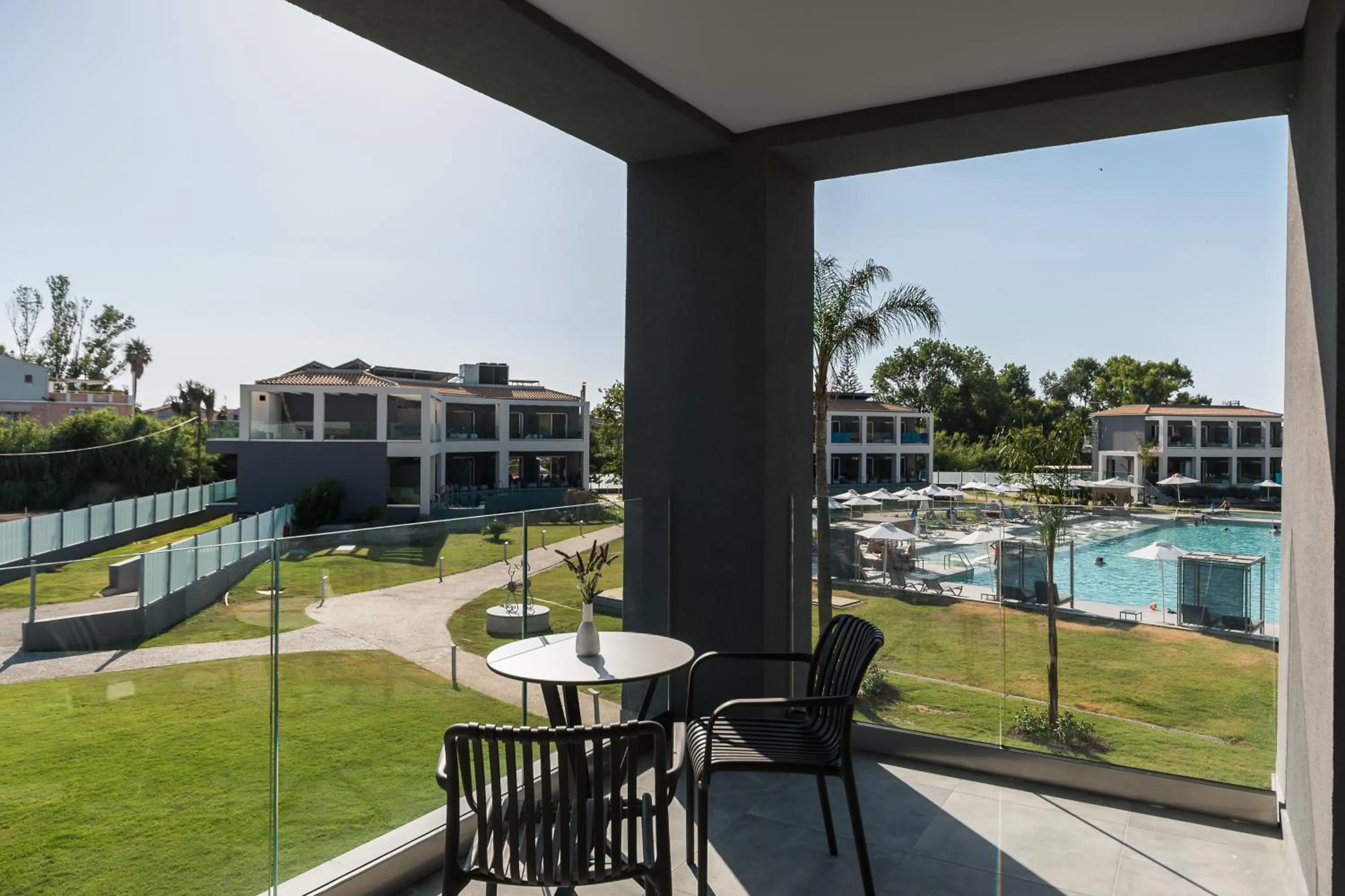 Balcony/Terrace in Acharavi Beach Hotel