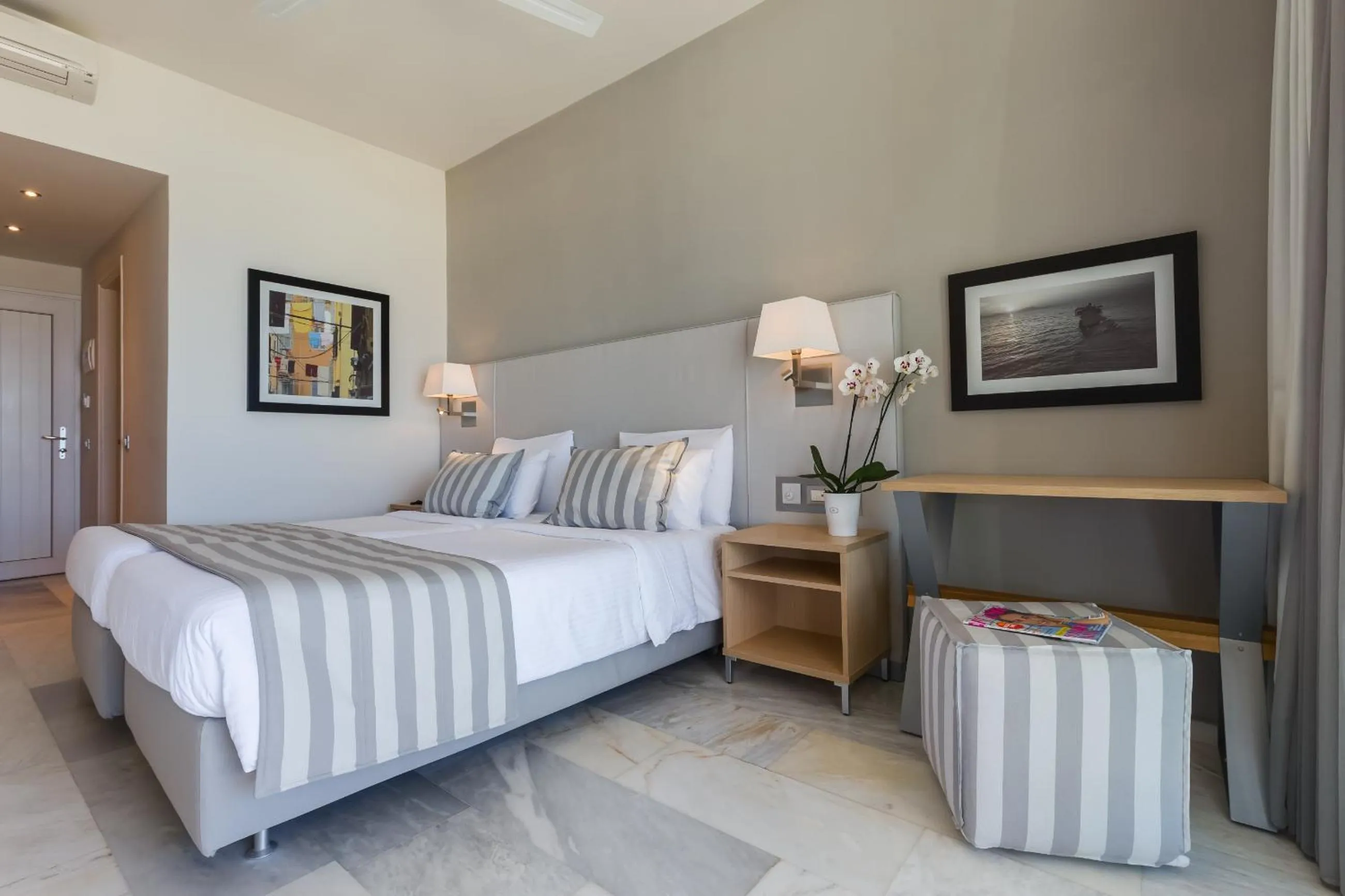 Photo of the whole room, Bed in Acharavi Beach Hotel