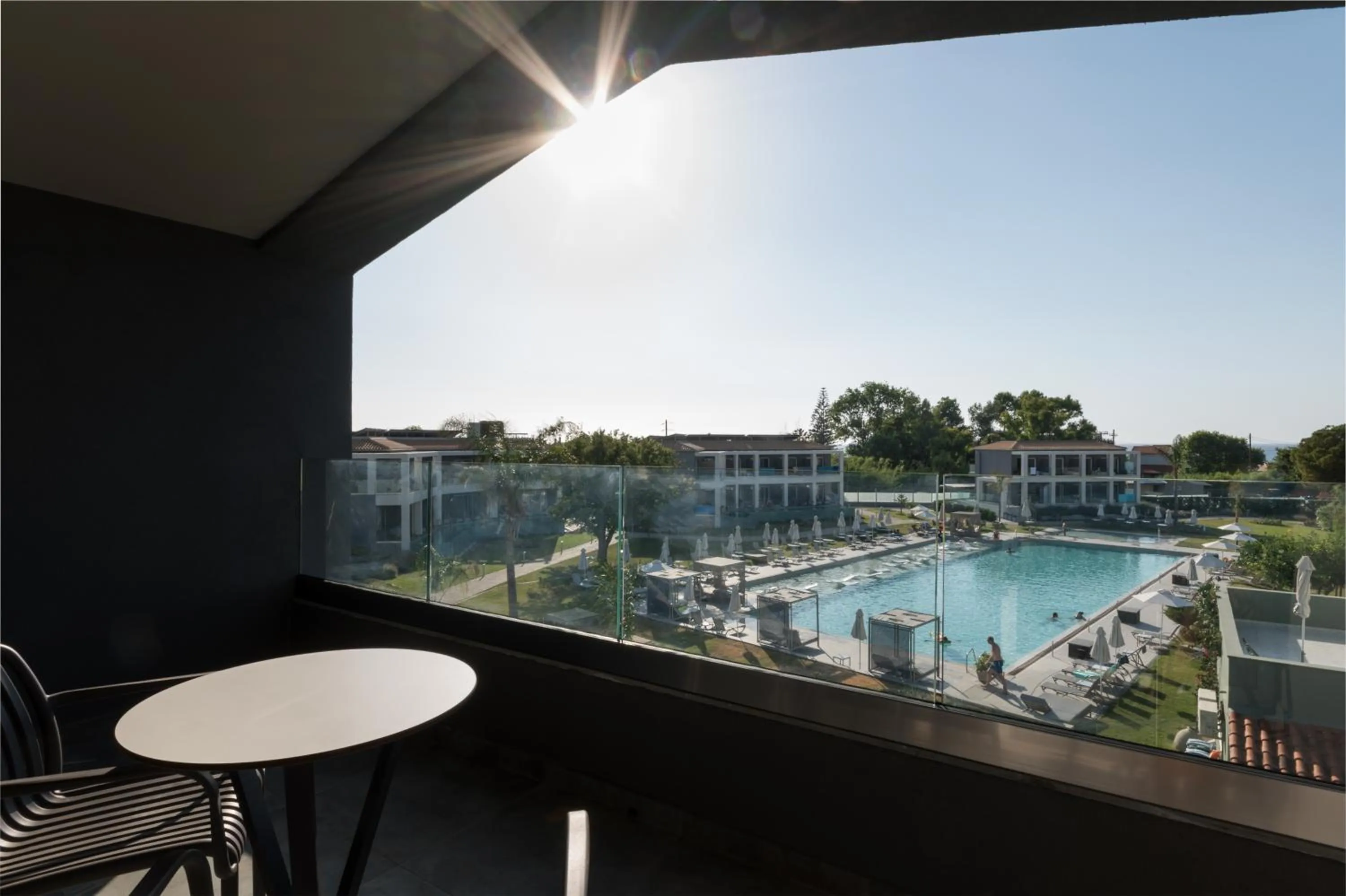 Balcony/Terrace in Acharavi Beach Hotel