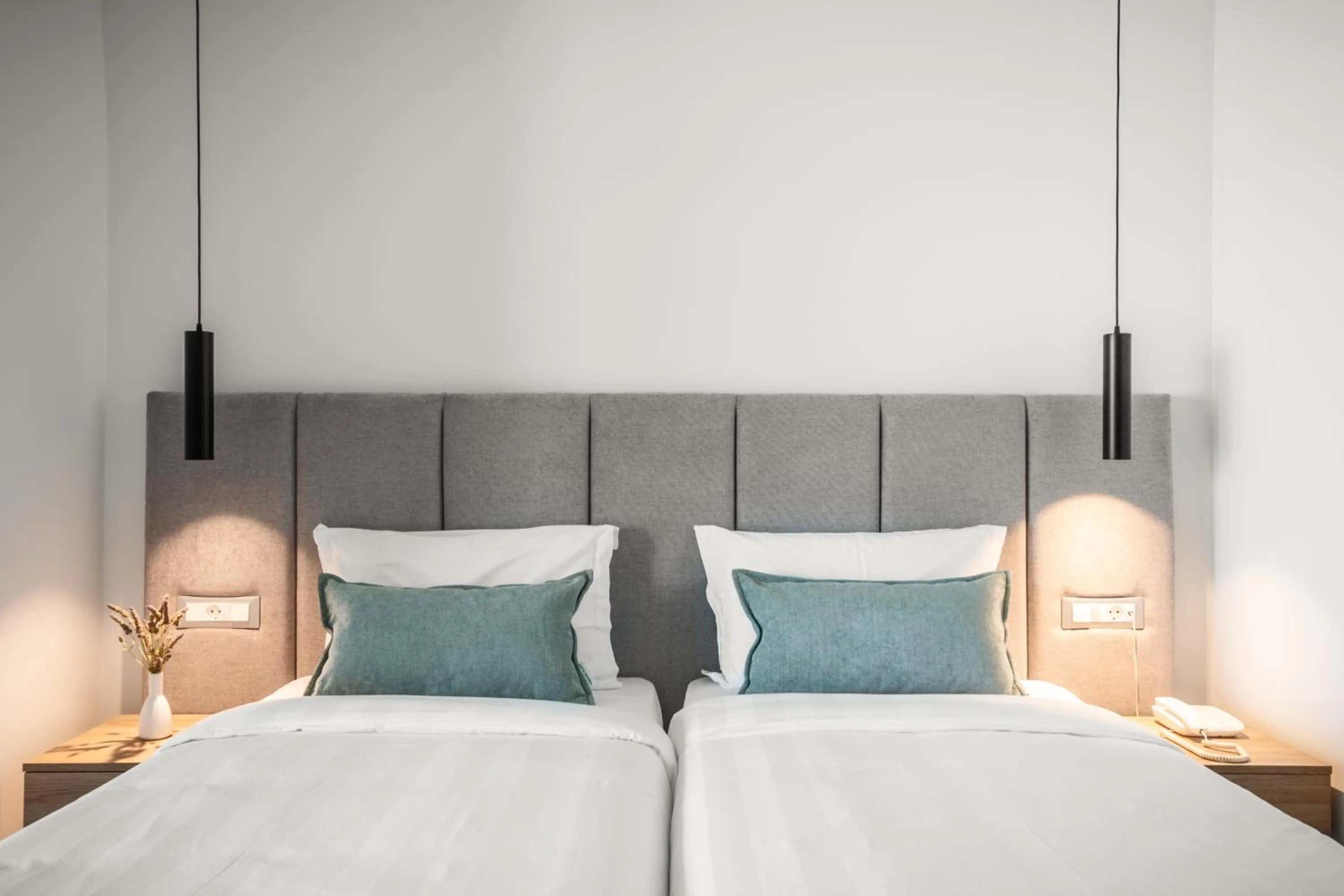 Bedroom, Bed in Acharavi Beach Hotel