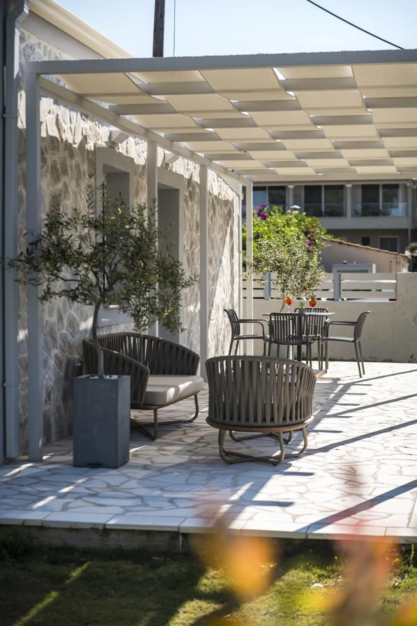 Balcony/Terrace in Acharavi Beach Hotel