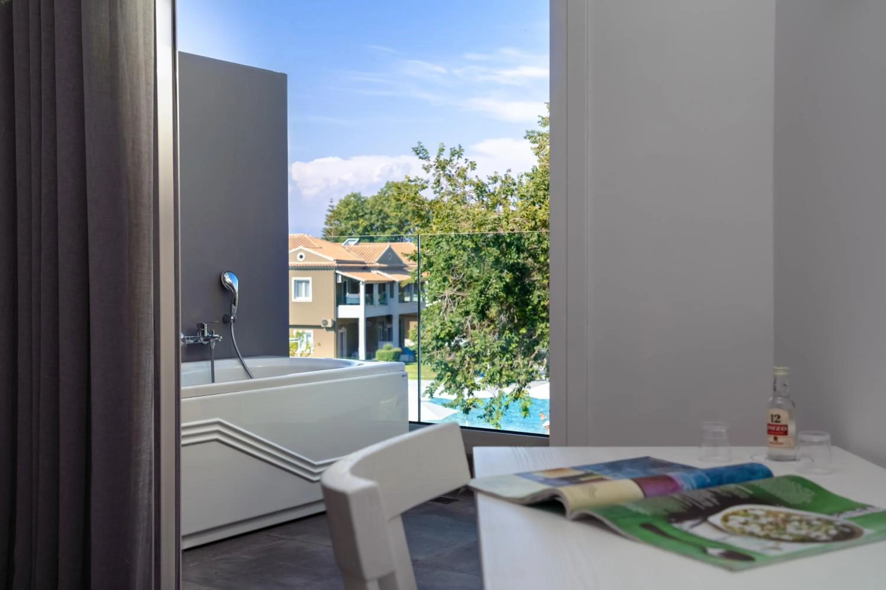 Balcony/Terrace in Acharavi Beach Hotel
