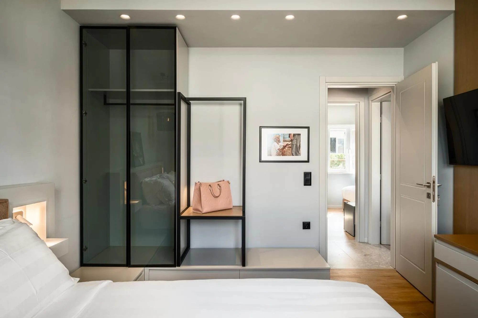 Bedroom, Bed in Acharavi Beach Hotel