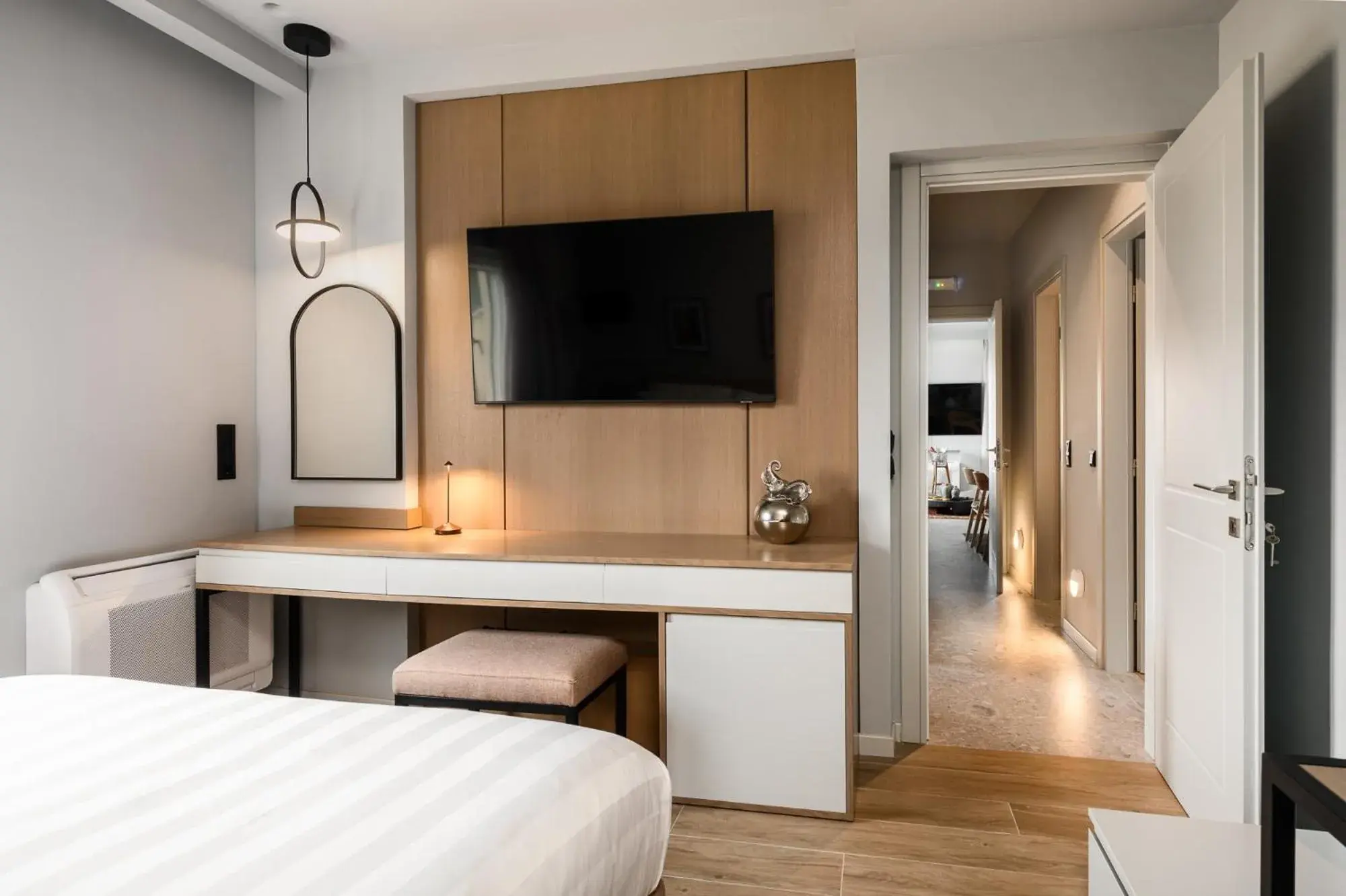 Bedroom, Bed in Acharavi Beach Hotel Bedroom, Bed in Acharavi Beach Hotel