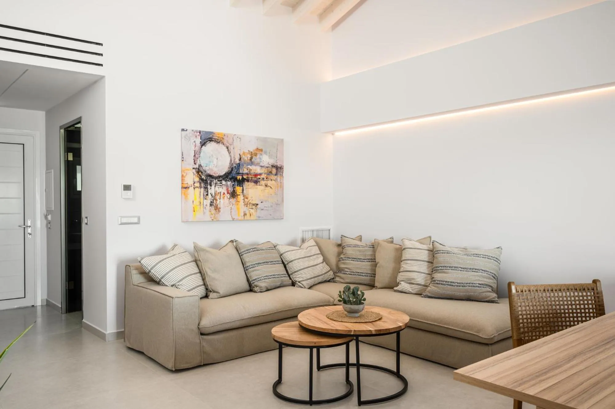 Seating area in Acharavi Beach Hotel