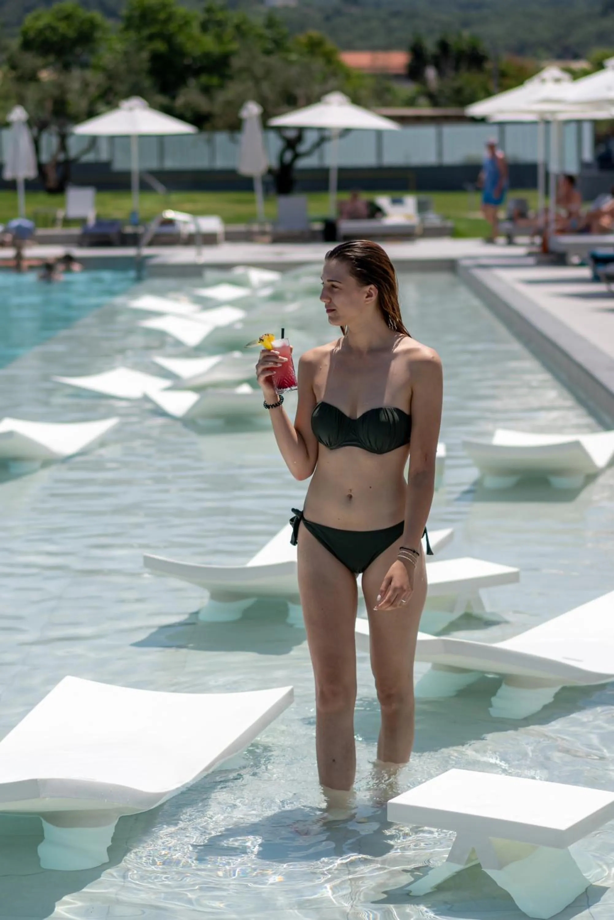 Swimming pool in Acharavi Beach Hotel