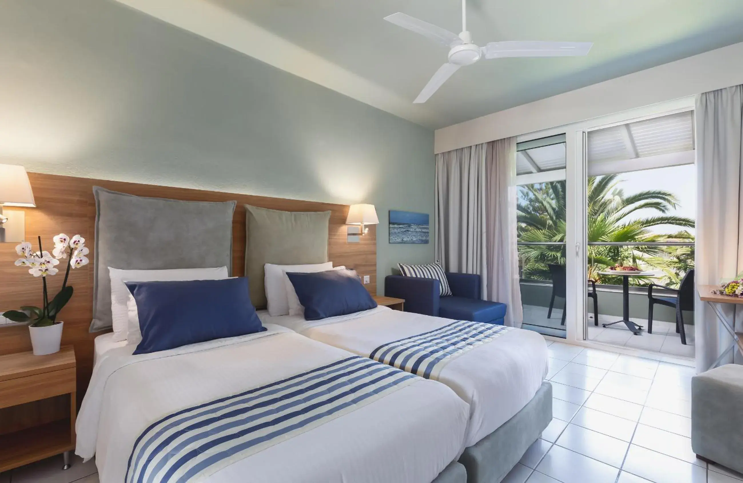 Bedroom, Bed in Acharavi Beach Hotel Bedroom, Bed in Acharavi Beach Hotel