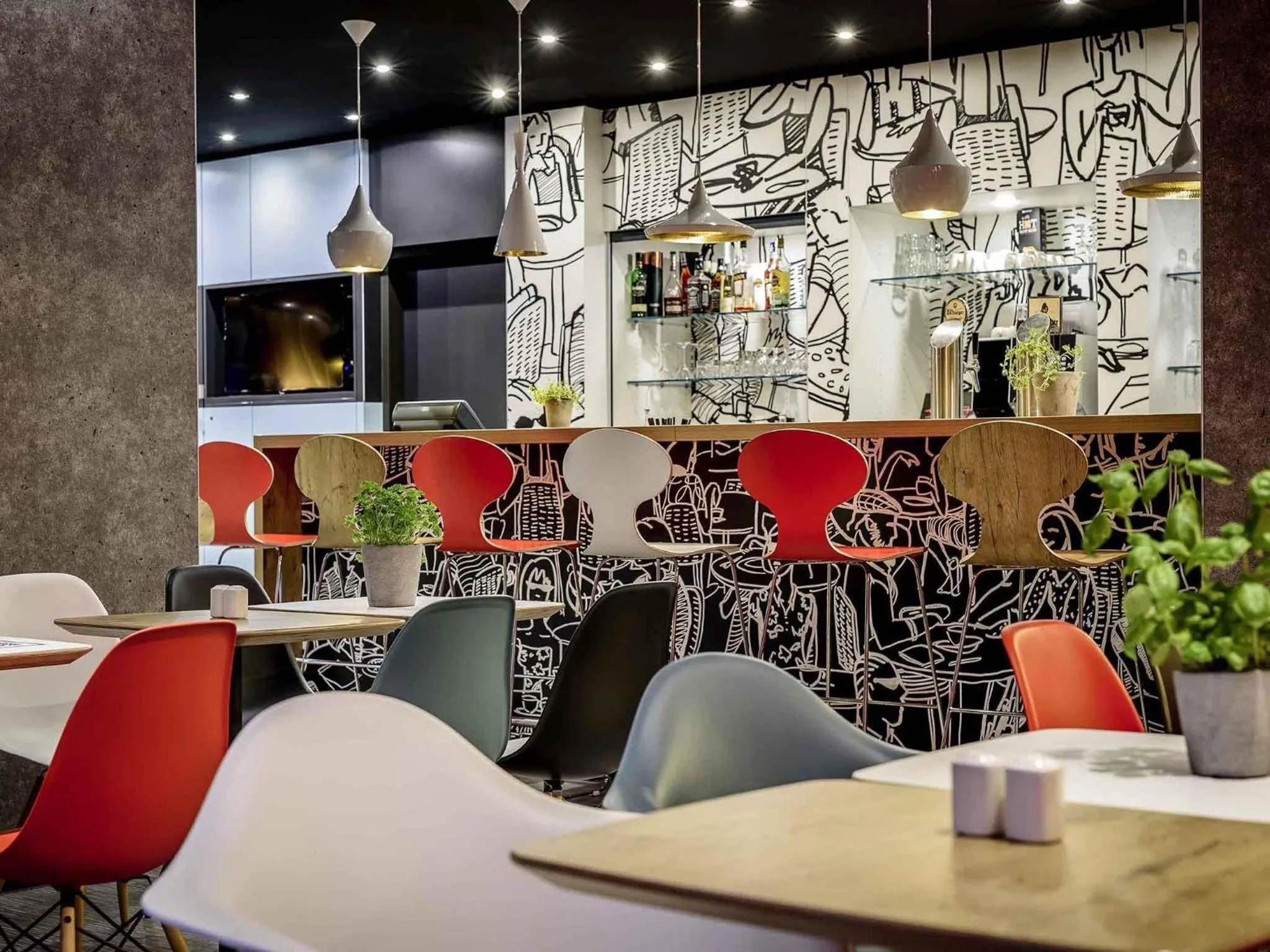 Lounge or bar in Ibis Leipzig City