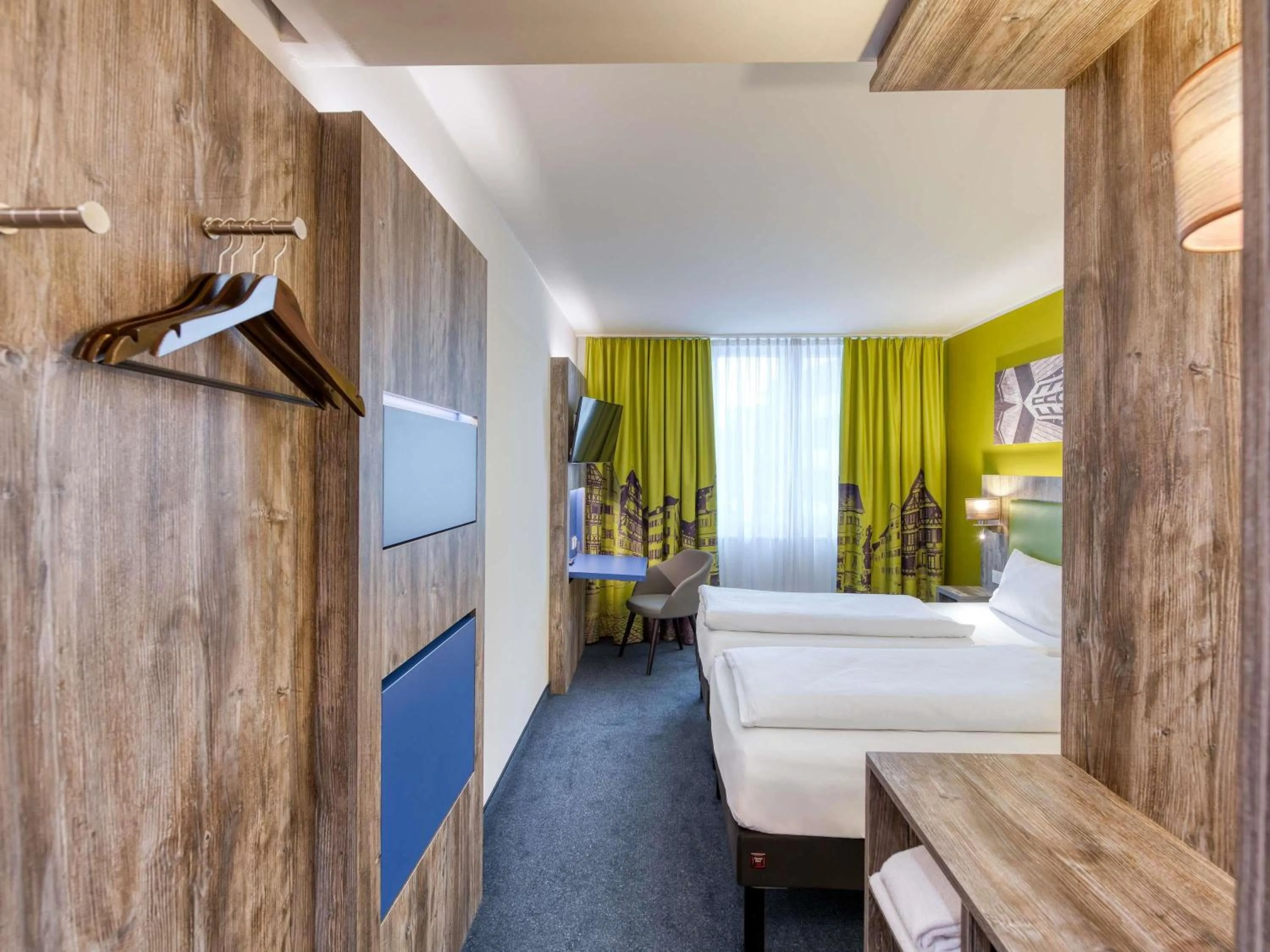 Bedroom, Bed in ibis Styles Tuebingen