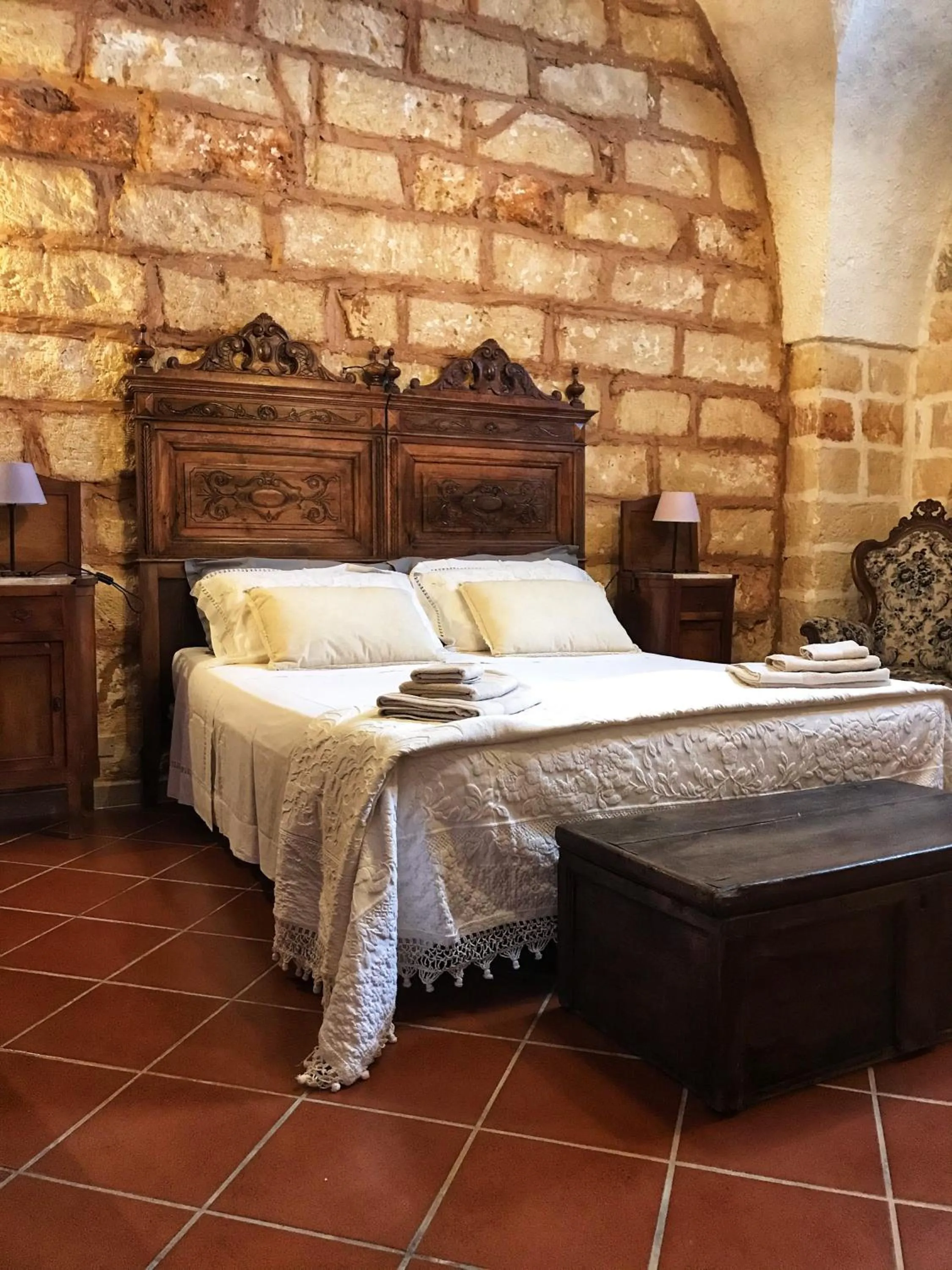 Bed in Masseria Scianne