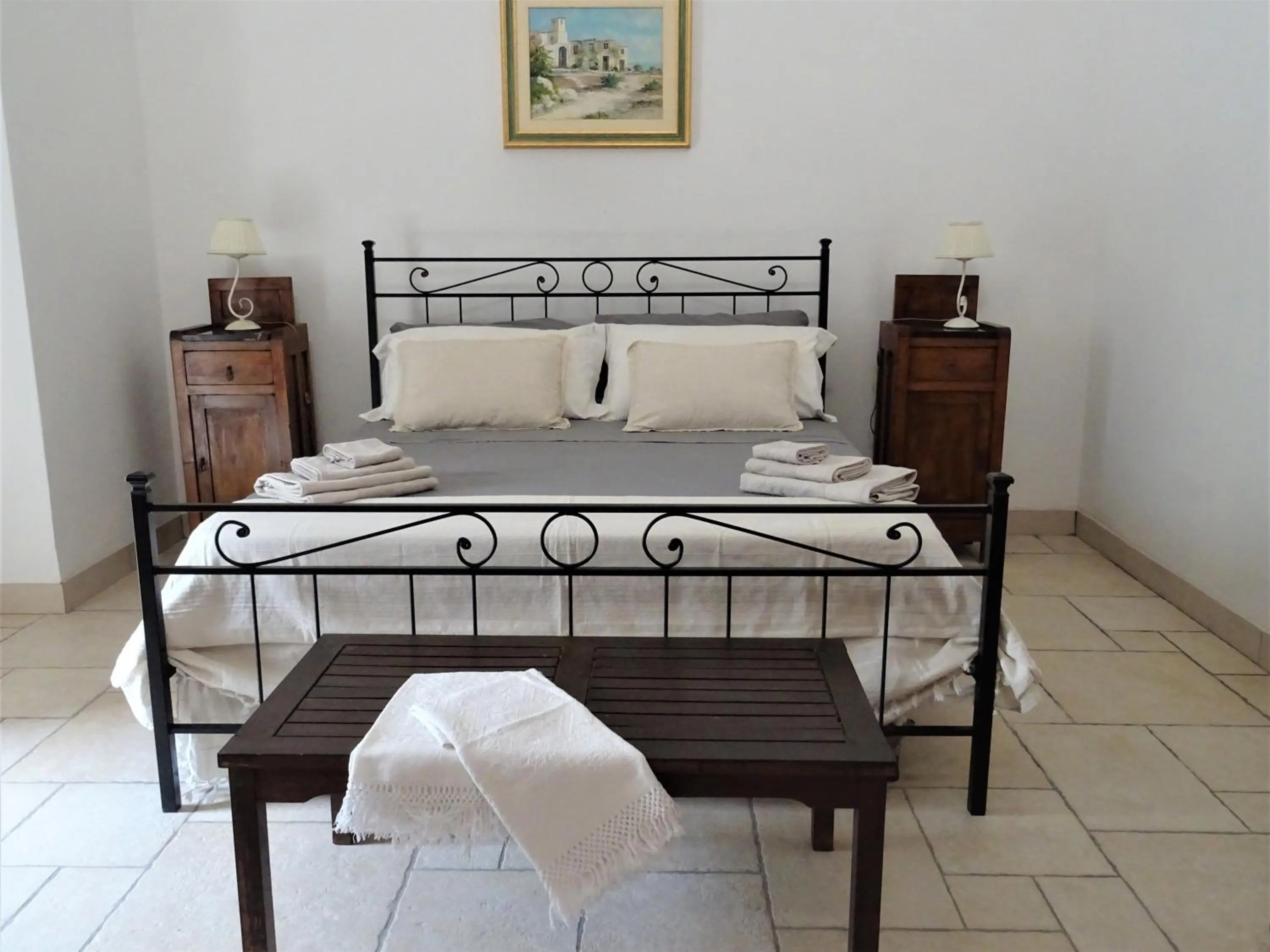 Bed in Masseria Scianne
