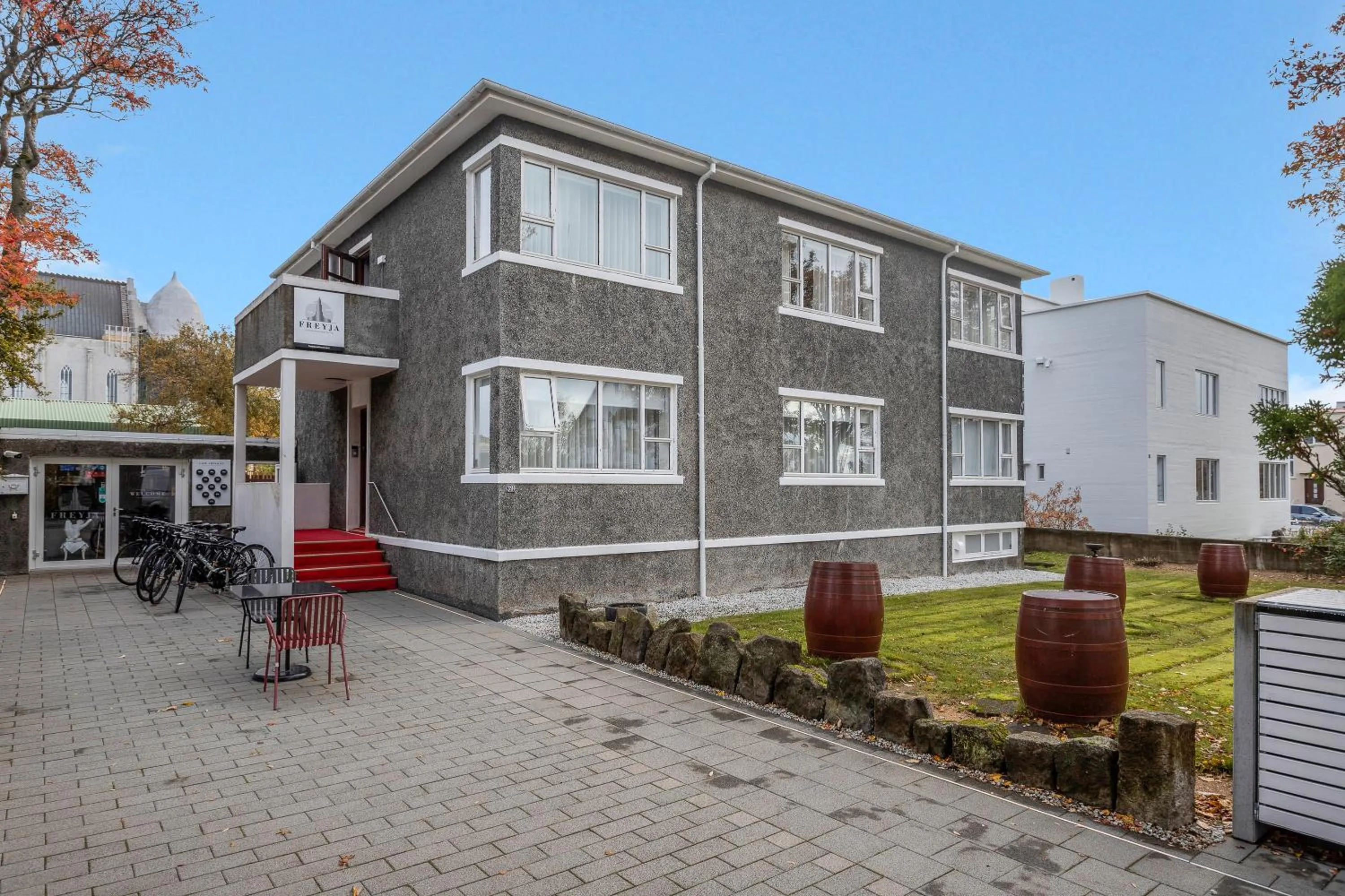 Property building in Freyja Guesthouse & Suites