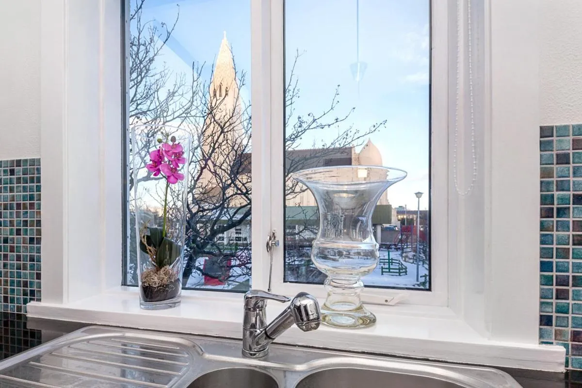 kitchen in Freyja Guesthouse & Suites