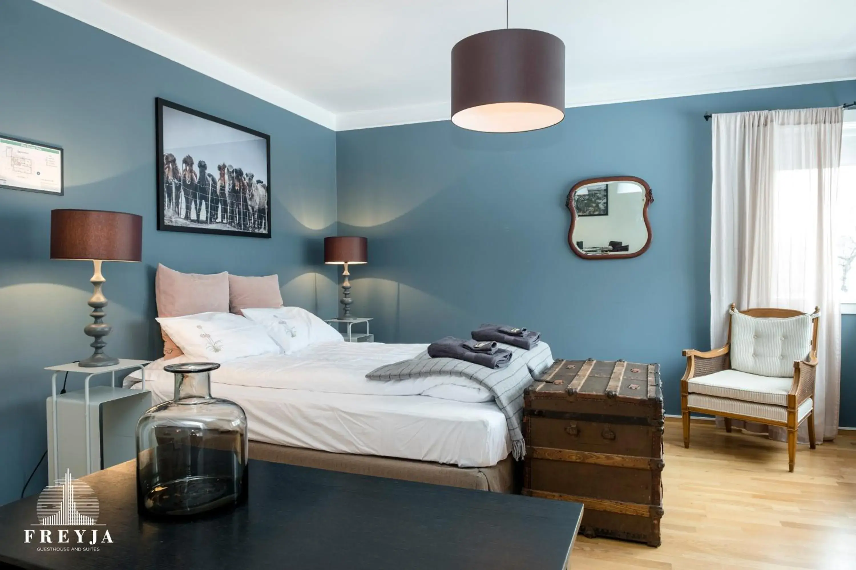 Bedroom, Bed in Freyja Guesthouse & Suites Bedroom, Bed in Freyja Guesthouse & Suites