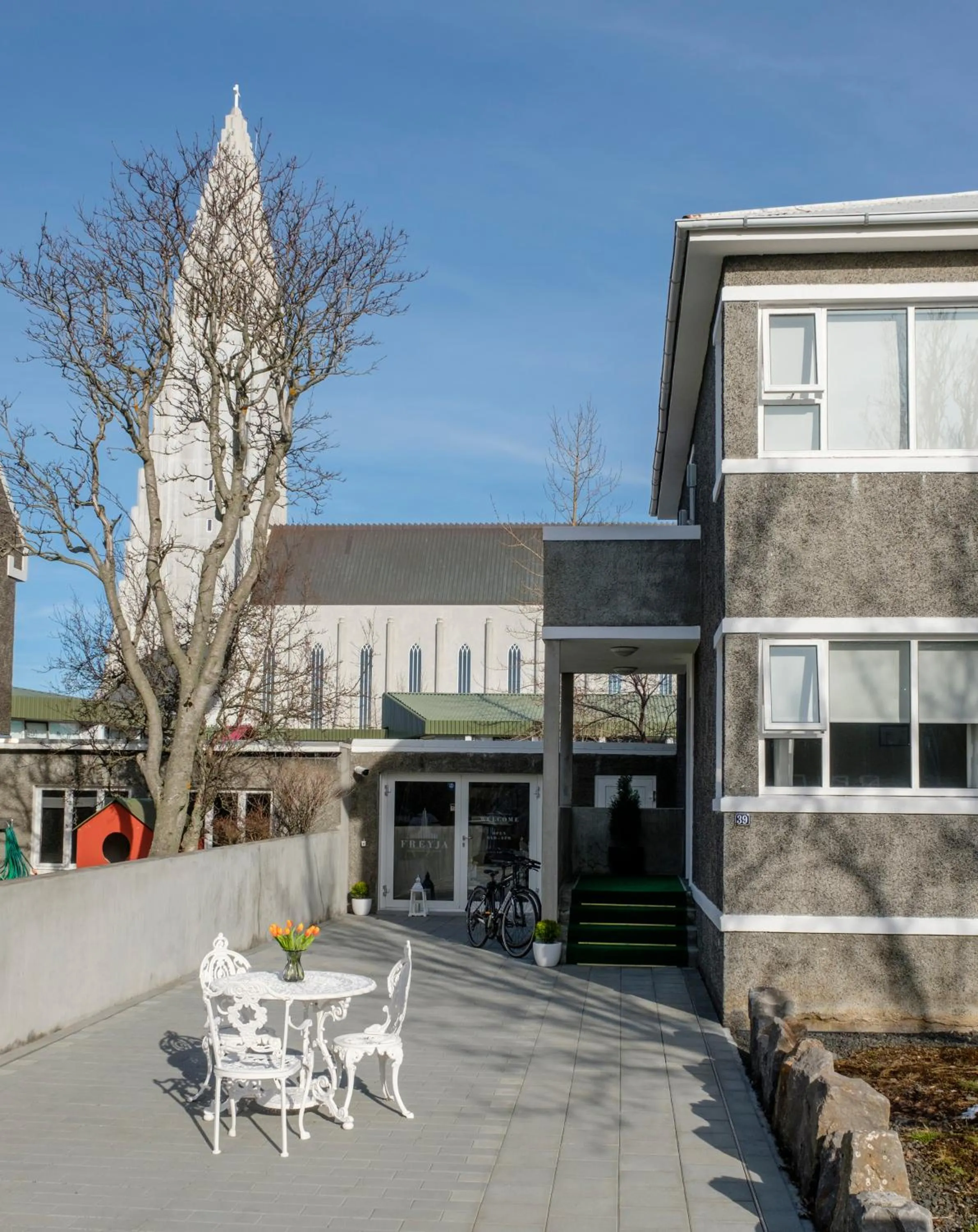 Property building in Freyja Guesthouse & Suites