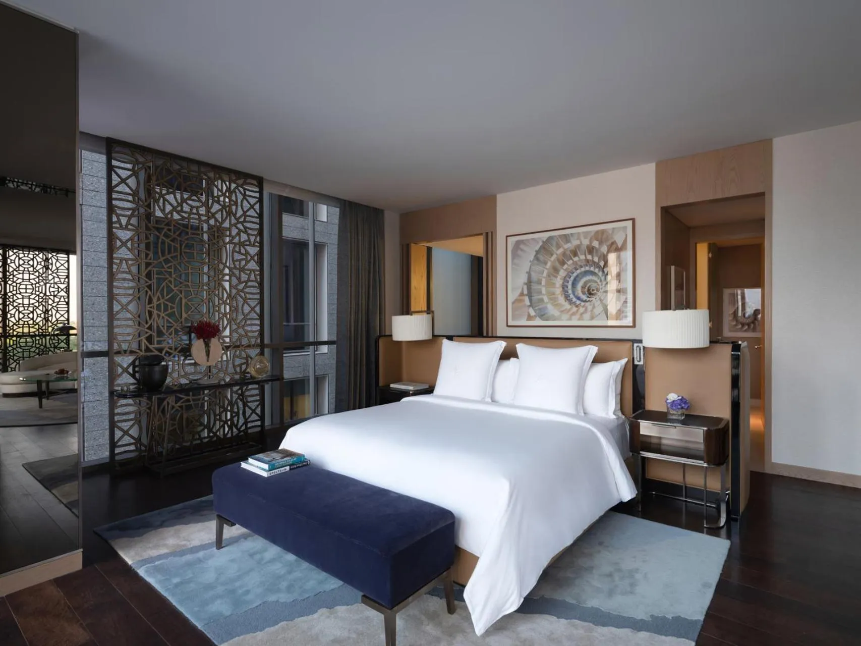 Bed in Four Seasons Hotel Dubai International Financial Centre