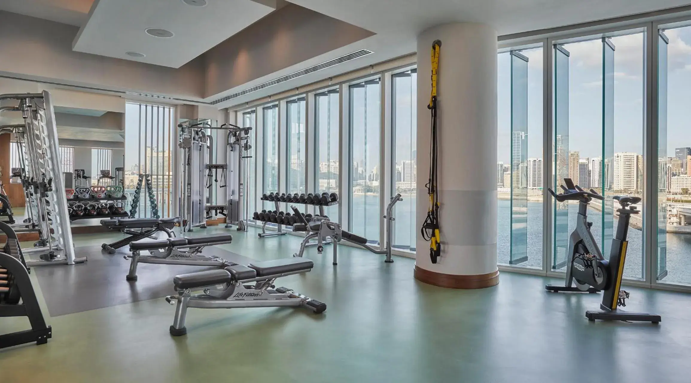 Fitness centre/facilities in Four Seasons Hotel Abu Dhabi at Al Maryah Island Fitness centre/facilities in Four Seasons Hotel Abu Dhabi at Al Maryah Island