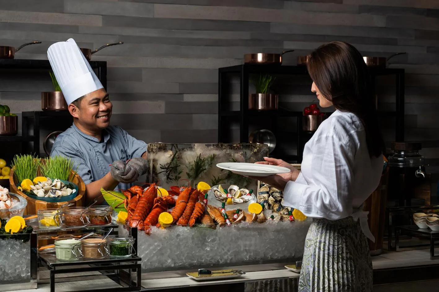 People in Four Seasons Hotel Abu Dhabi at Al Maryah Island