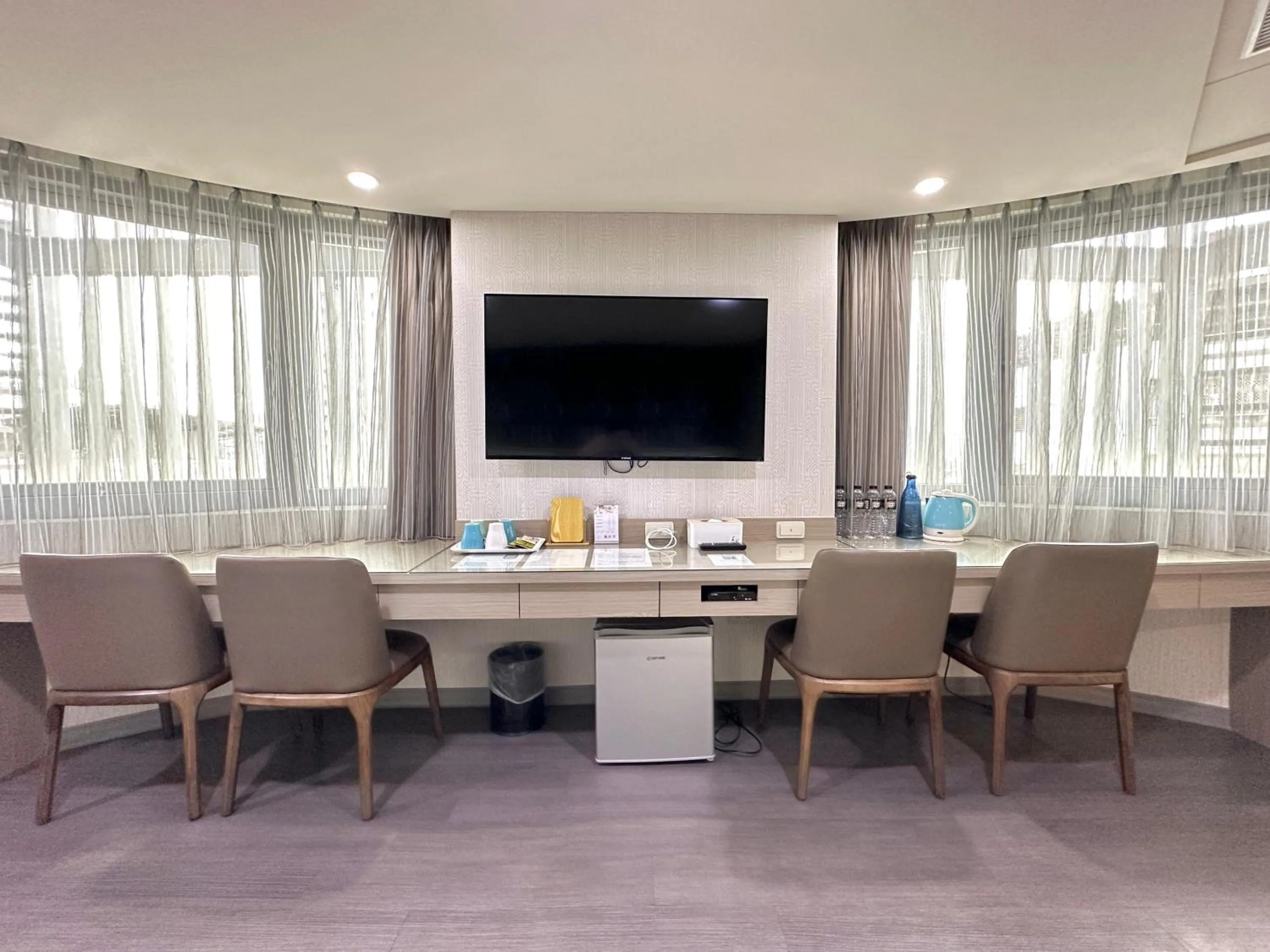 Seating area in Mei Hotel