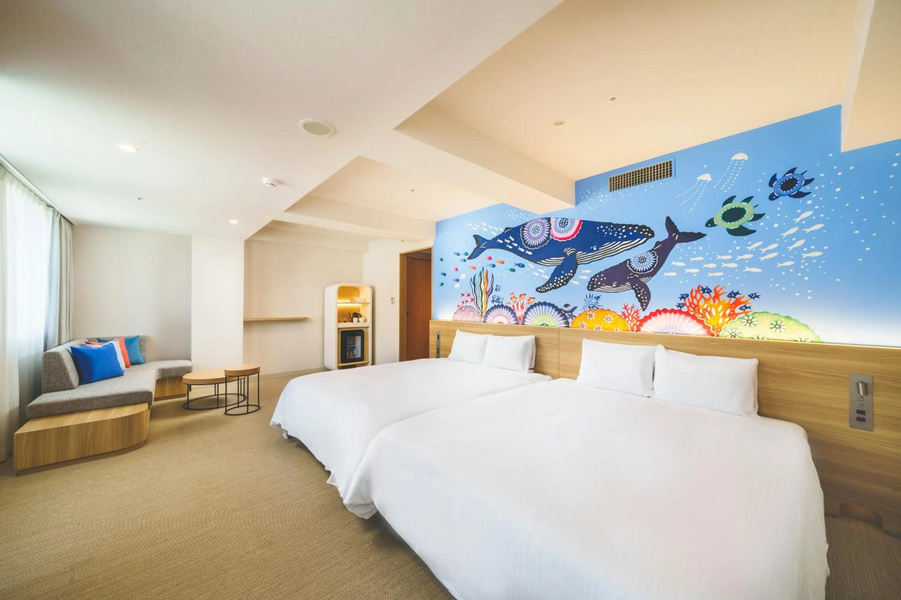 Photo of the whole room, Bed in 琉球オリオンホテル 那覇国際通り