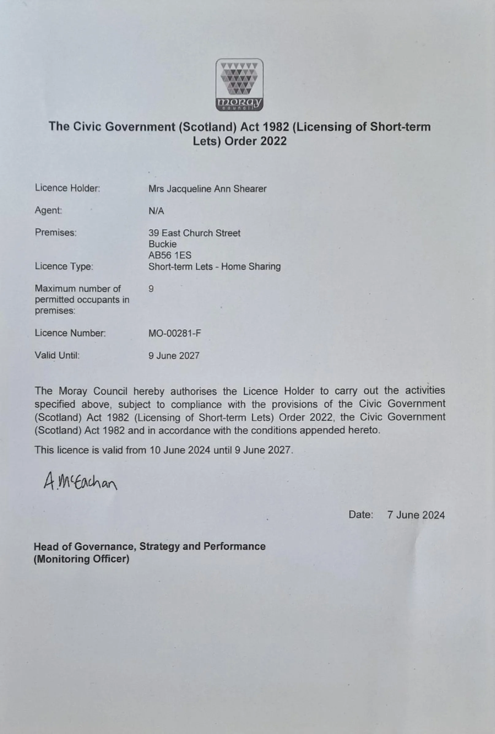 Property building in Kintrae B&B