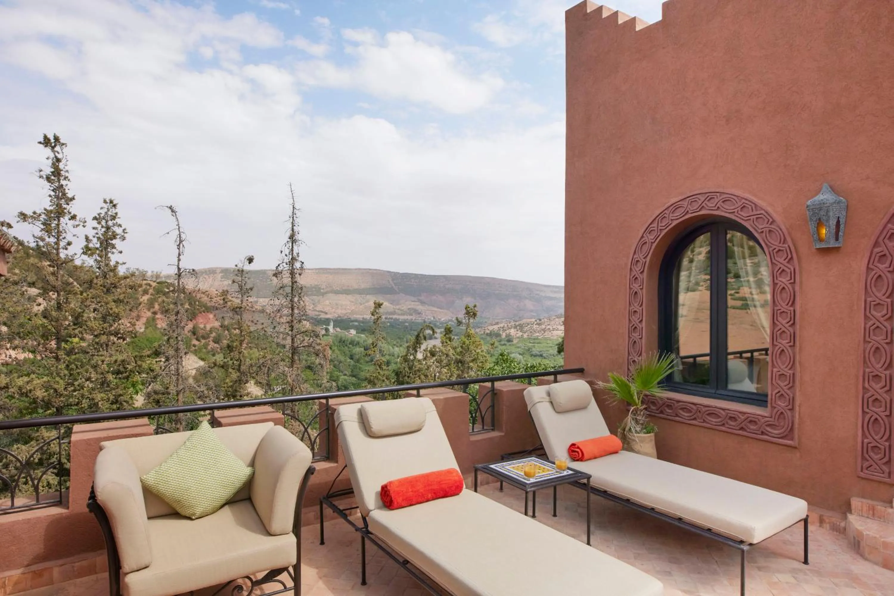 Patio in Kasbah Tamadot - Sir Richard Branson's Moroccan Retreat