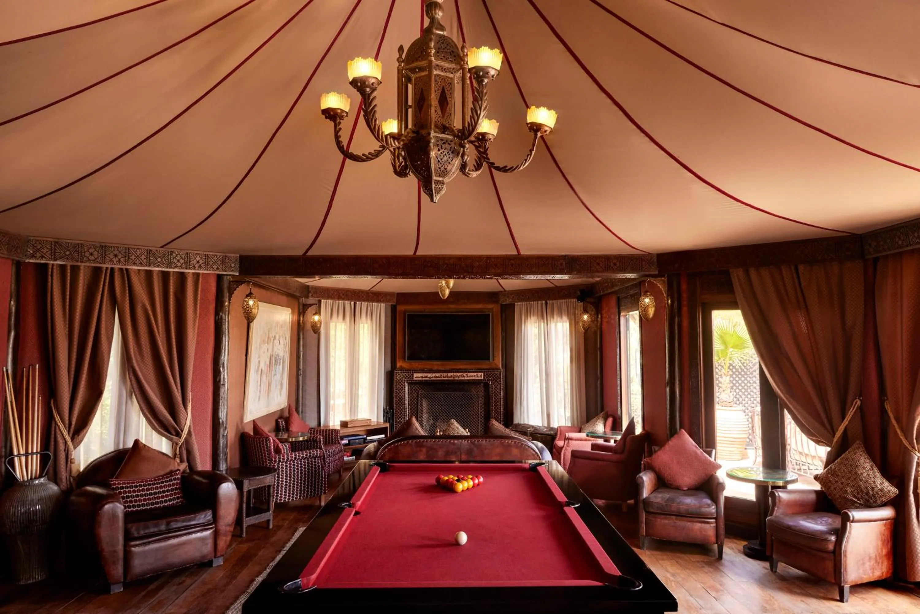 Billiard in Kasbah Tamadot - Sir Richard Branson's Moroccan Retreat