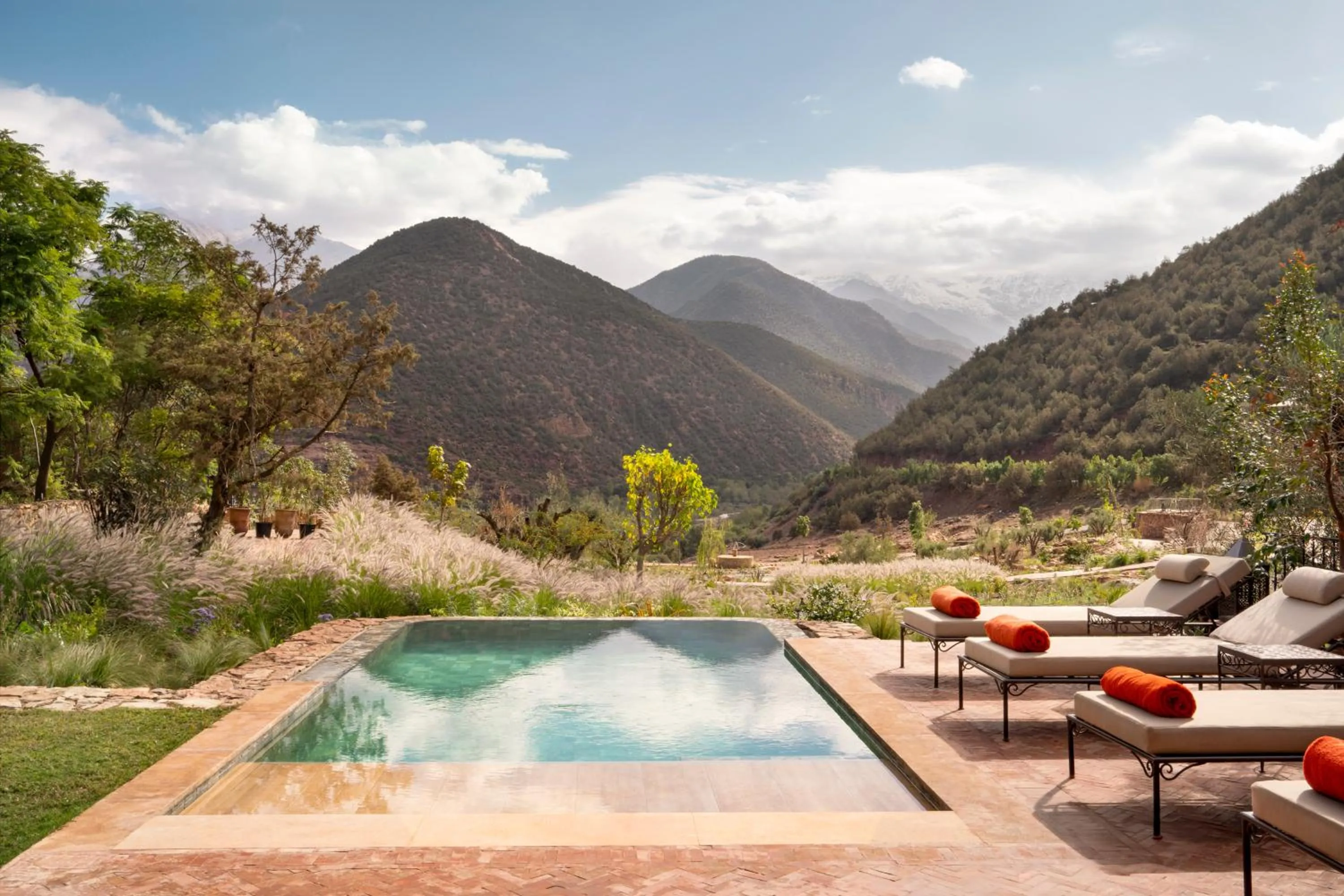 Patio in Kasbah Tamadot - Sir Richard Branson's Moroccan Retreat