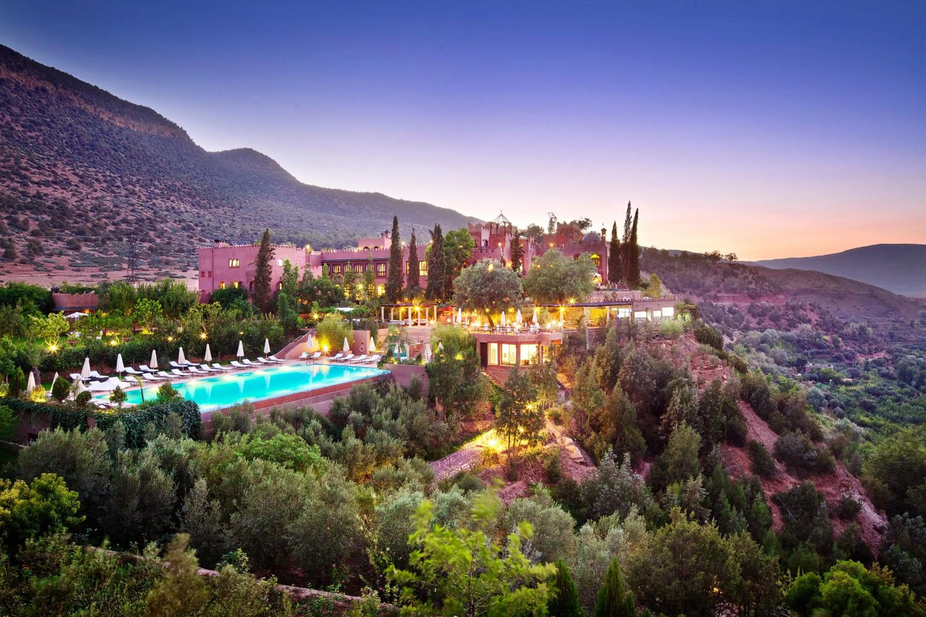 Bird's eye view in Kasbah Tamadot - Sir Richard Branson's Moroccan Retreat