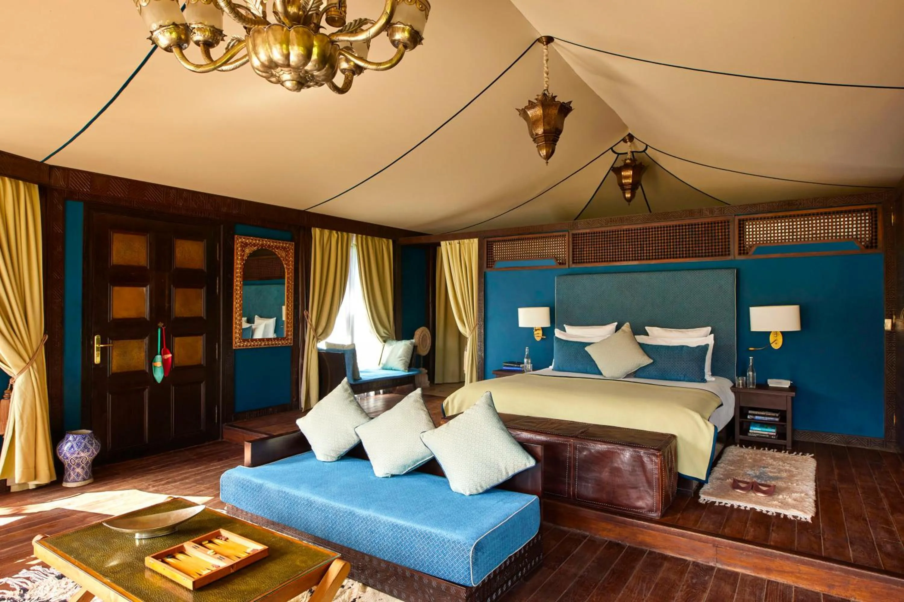 Bed in Kasbah Tamadot - Sir Richard Branson's Moroccan Retreat