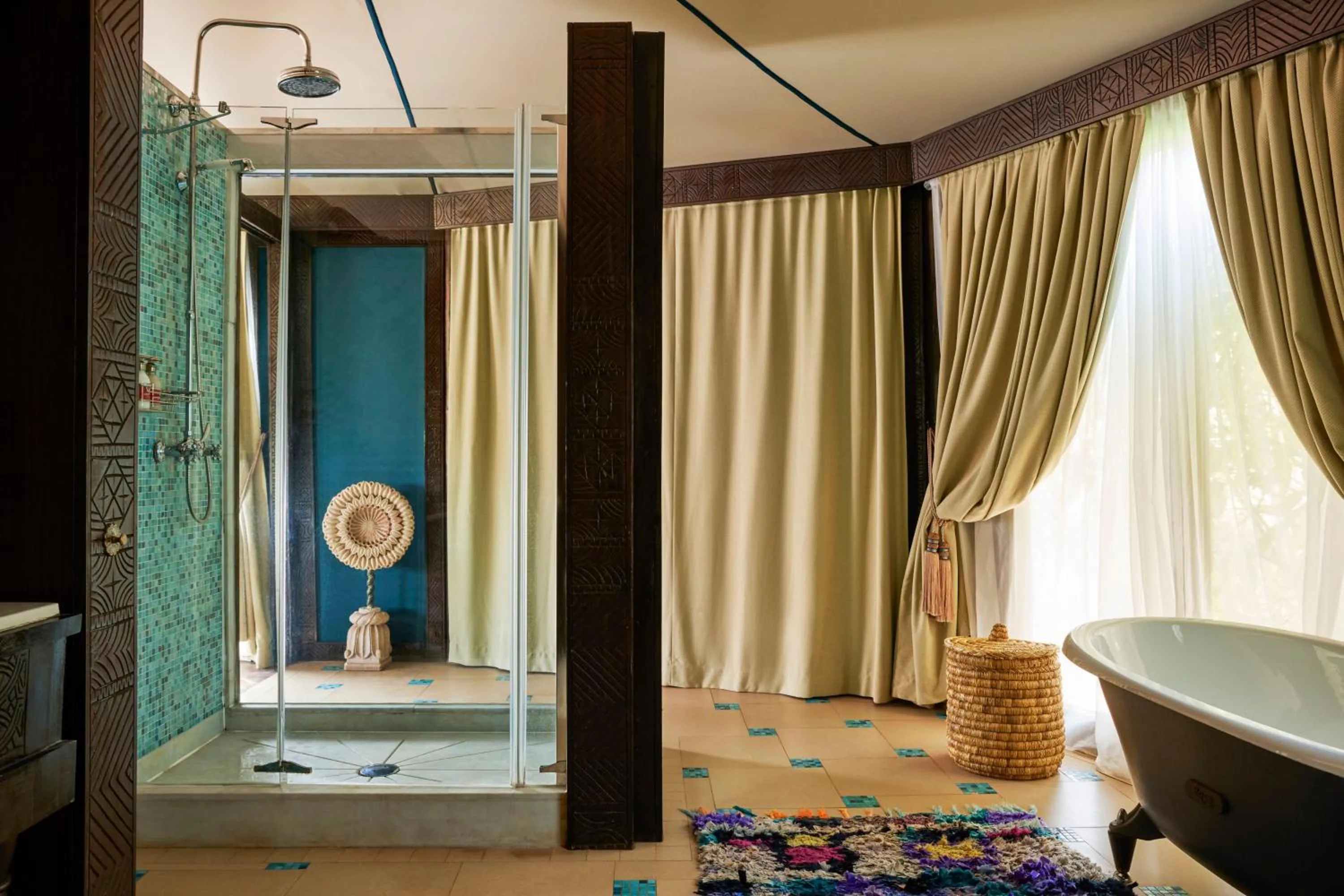 Shower in Kasbah Tamadot - Sir Richard Branson's Moroccan Retreat