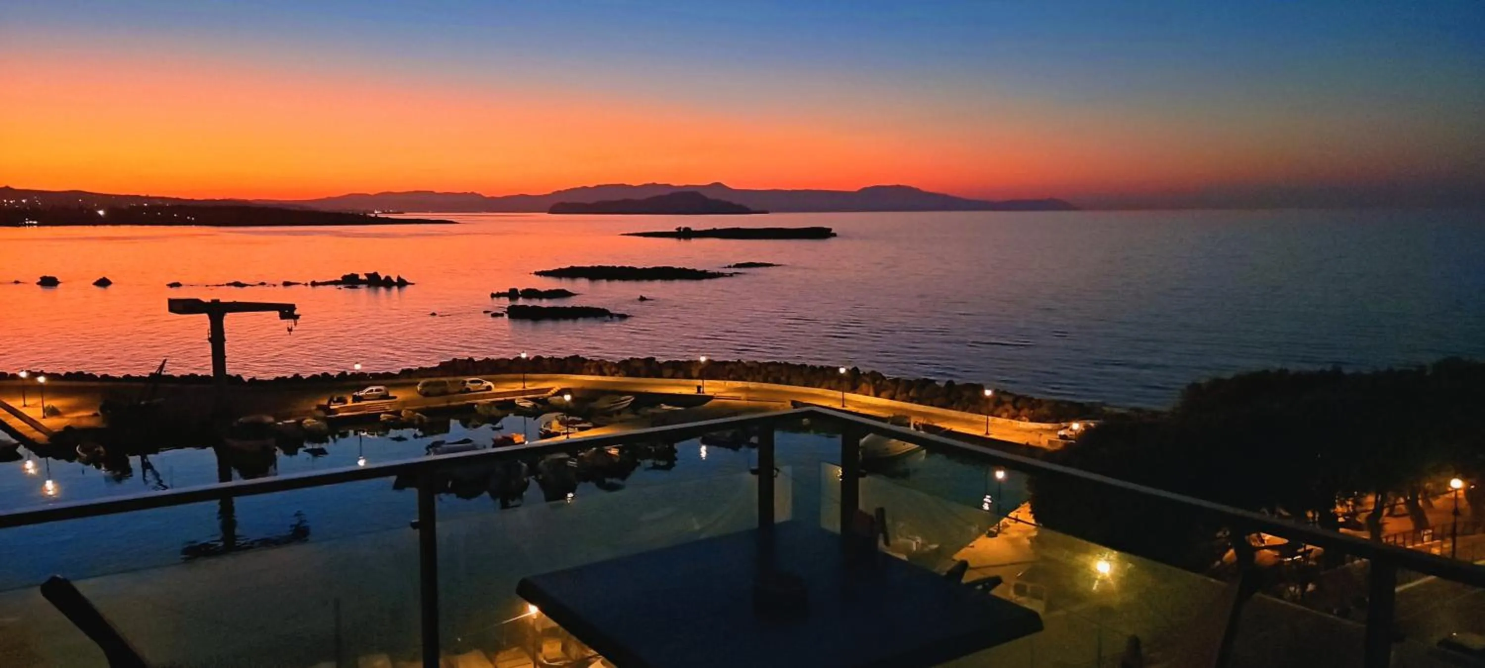 Sunset in Panoramic Sea View