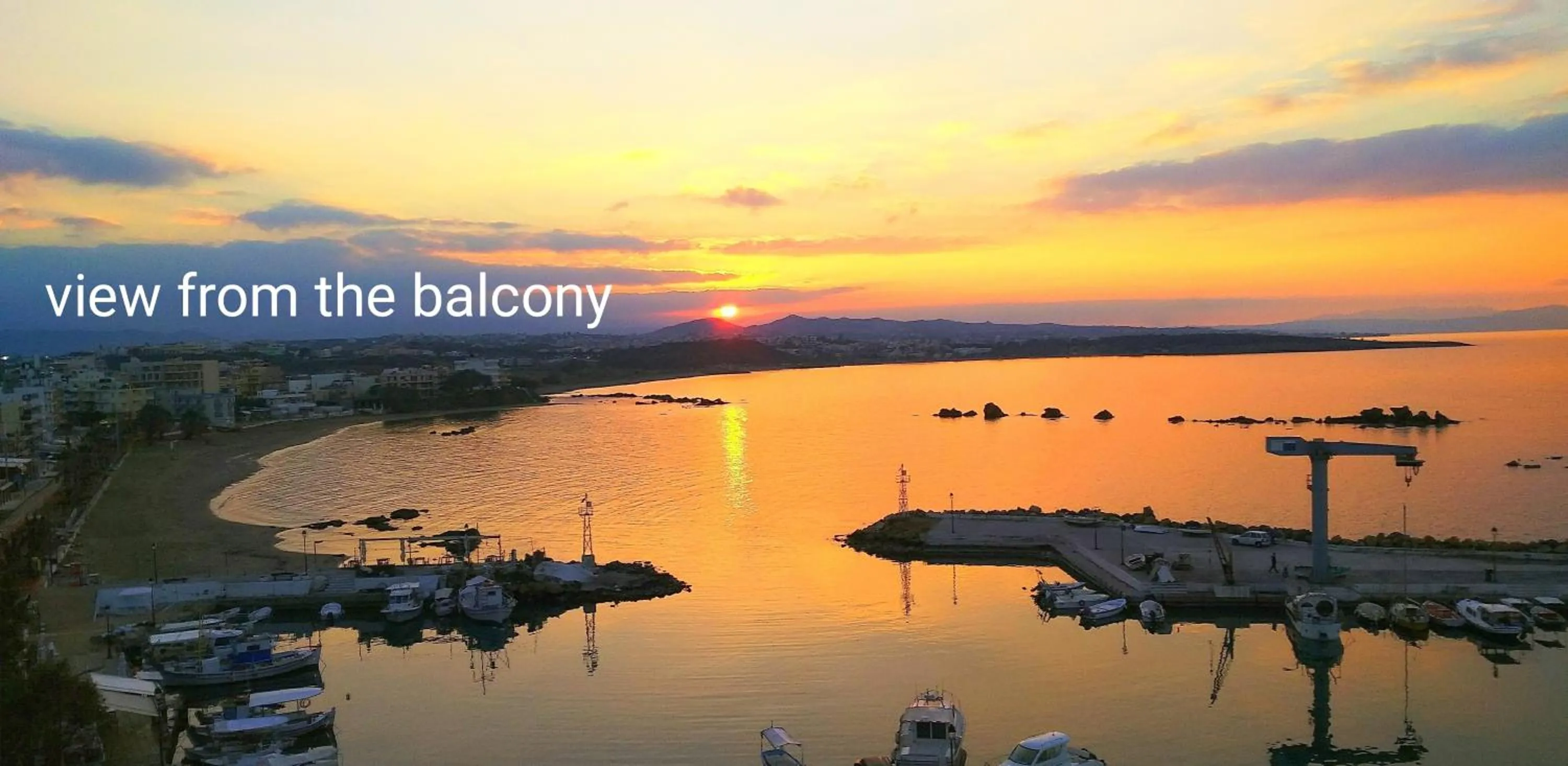 Sunset in Panoramic Sea View