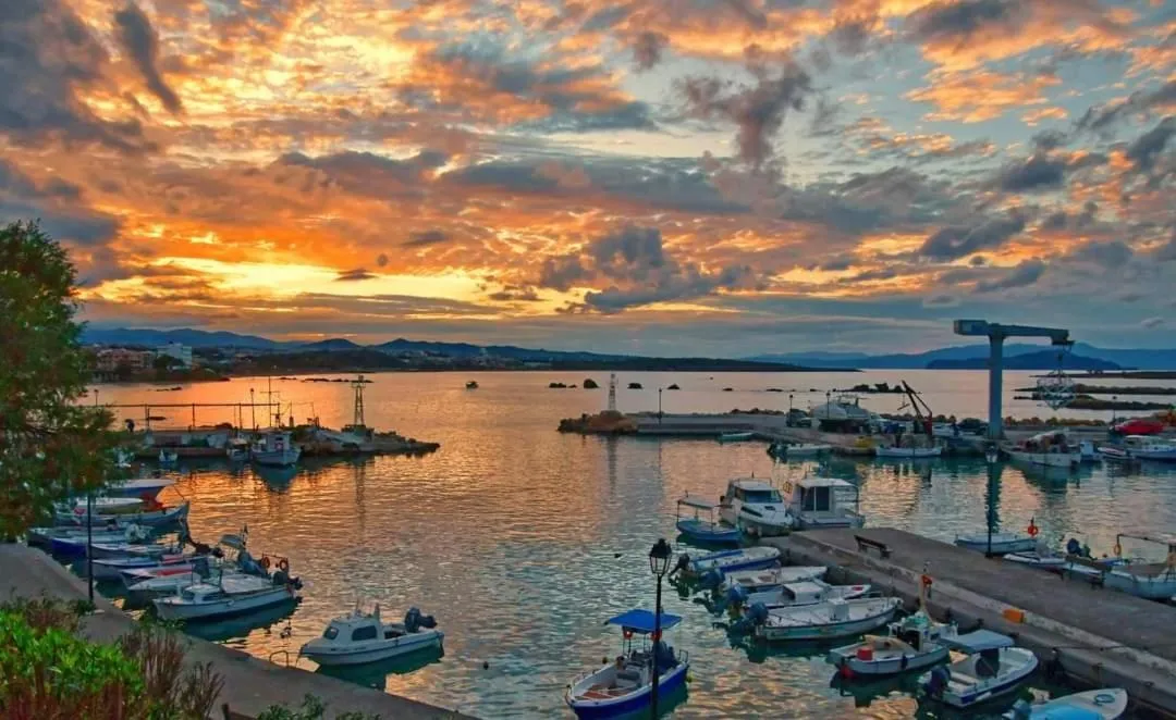 Sunset in Panoramic Sea View