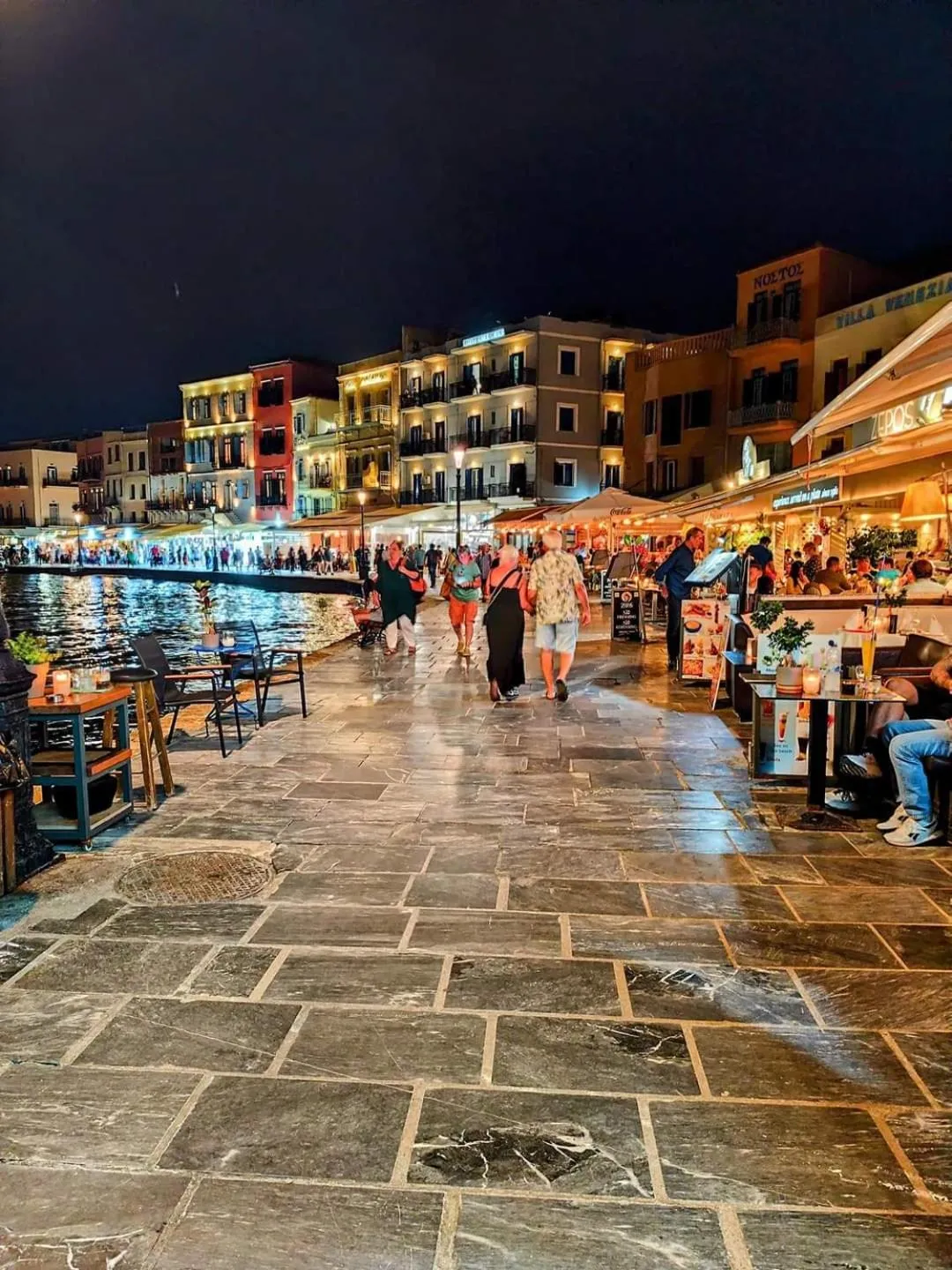 People in Panoramic Sea View