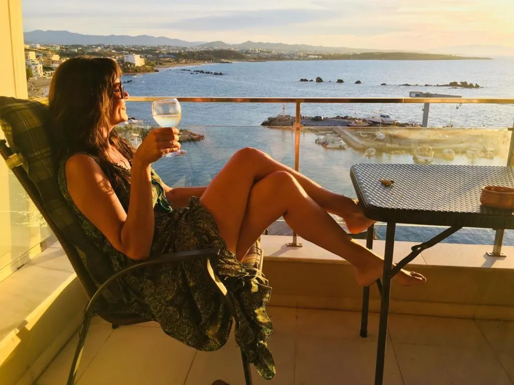 People in Panoramic Sea View