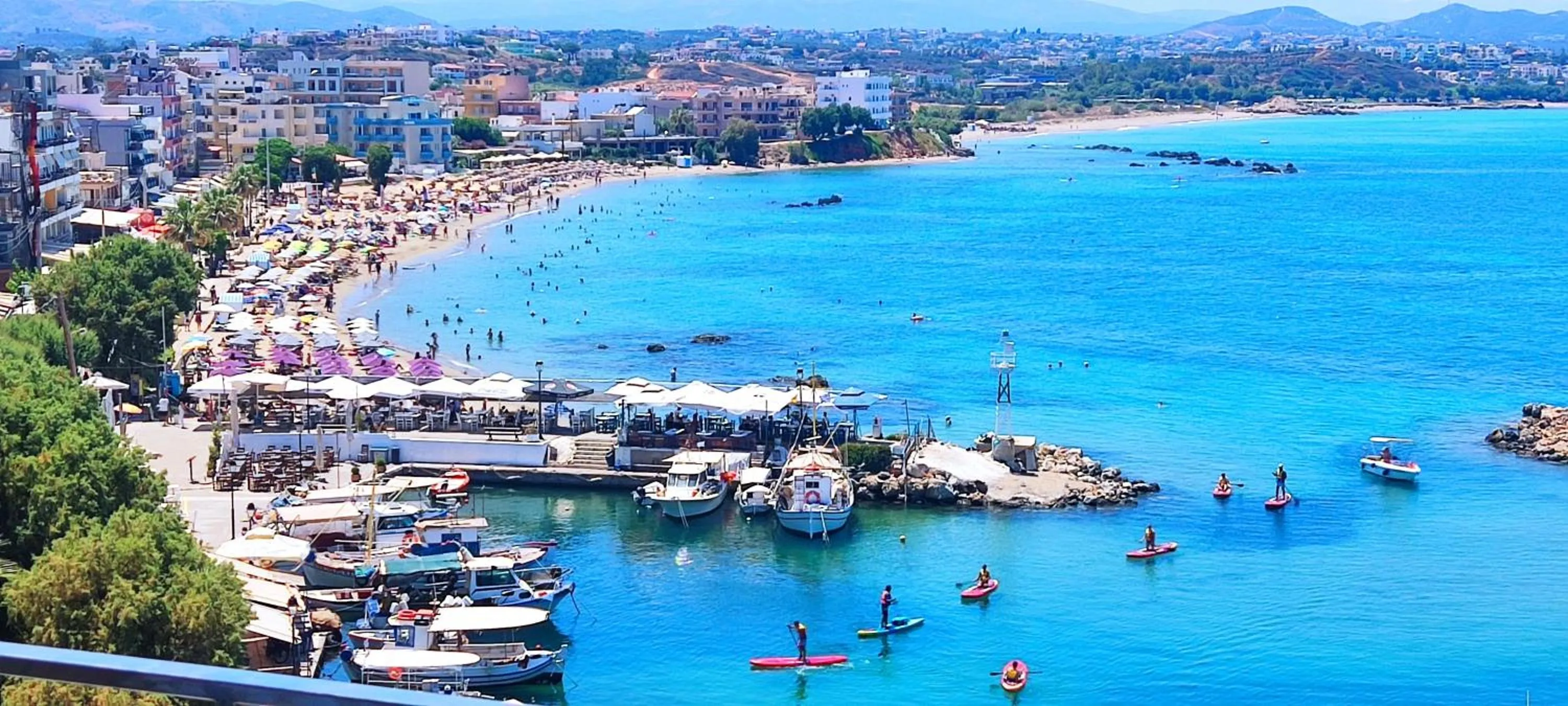People in Panoramic Sea View