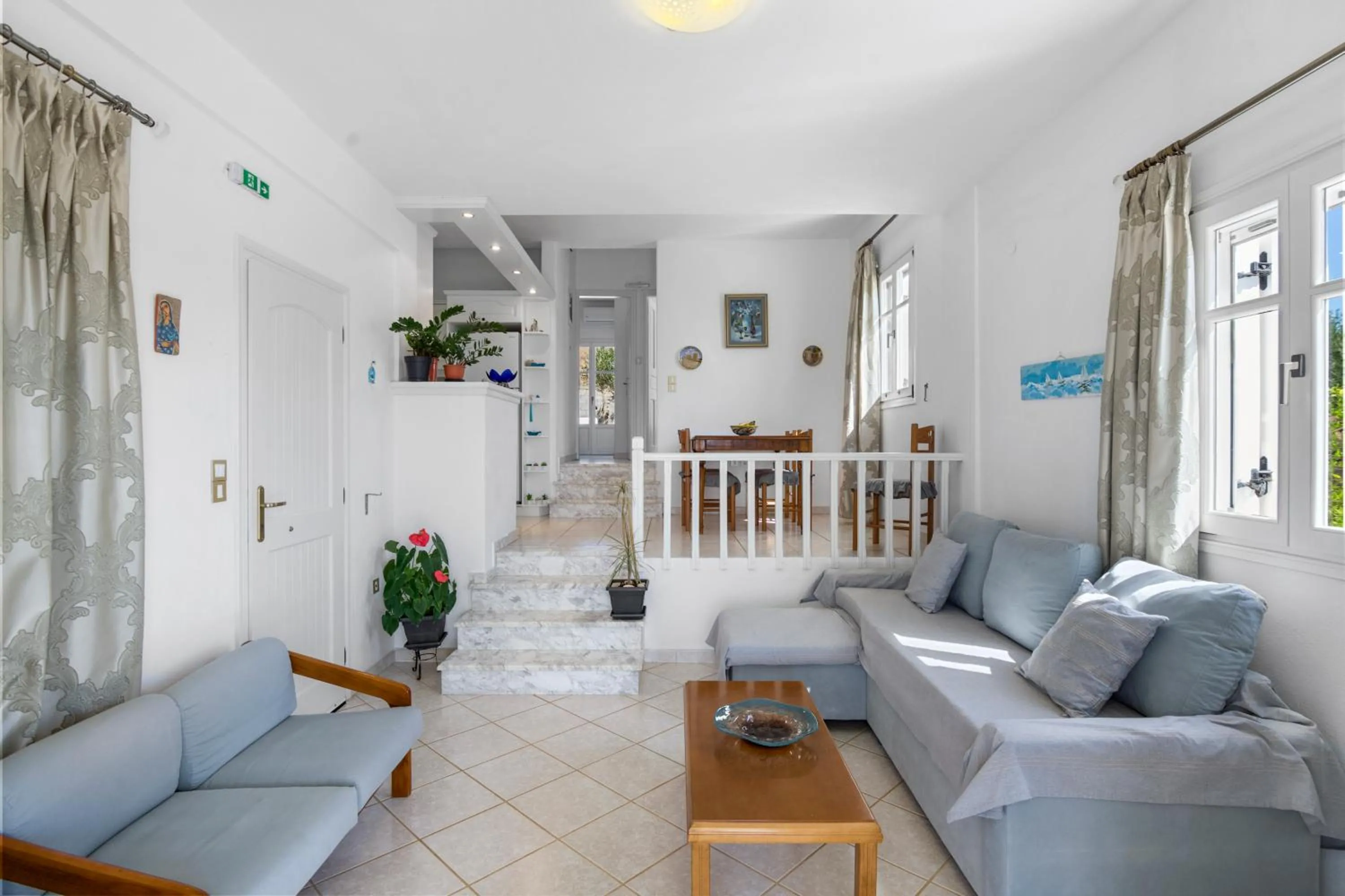 Living room in Anthoula's Sea View Apartment